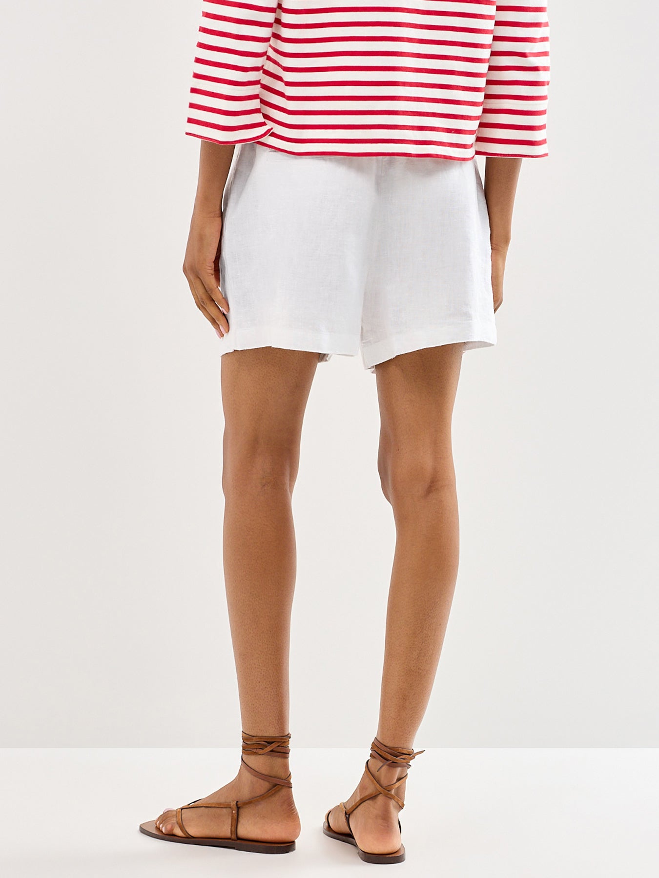 Linen Shorts White