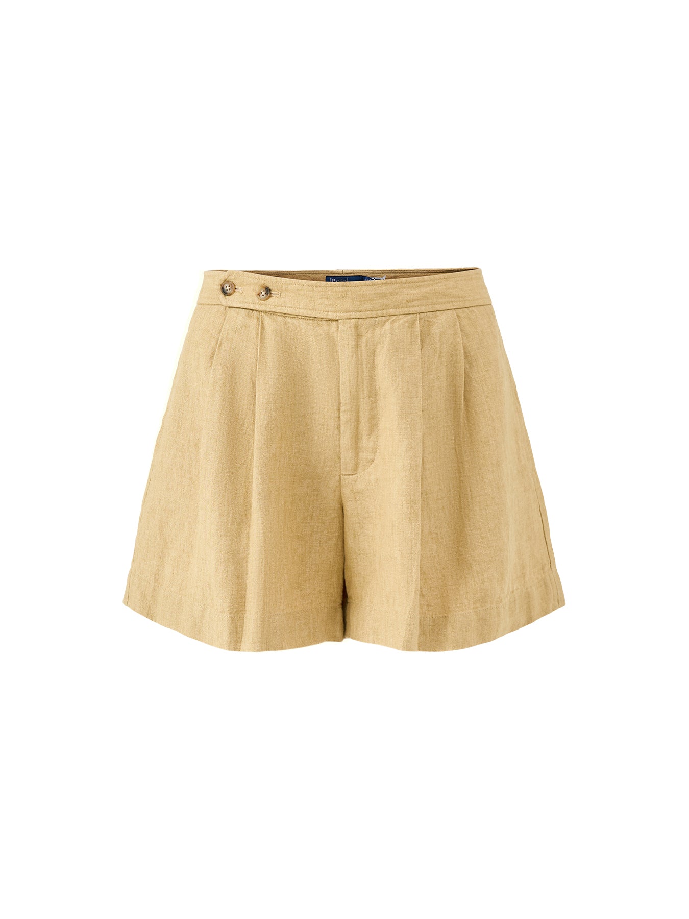 Pleated Linen Shorts