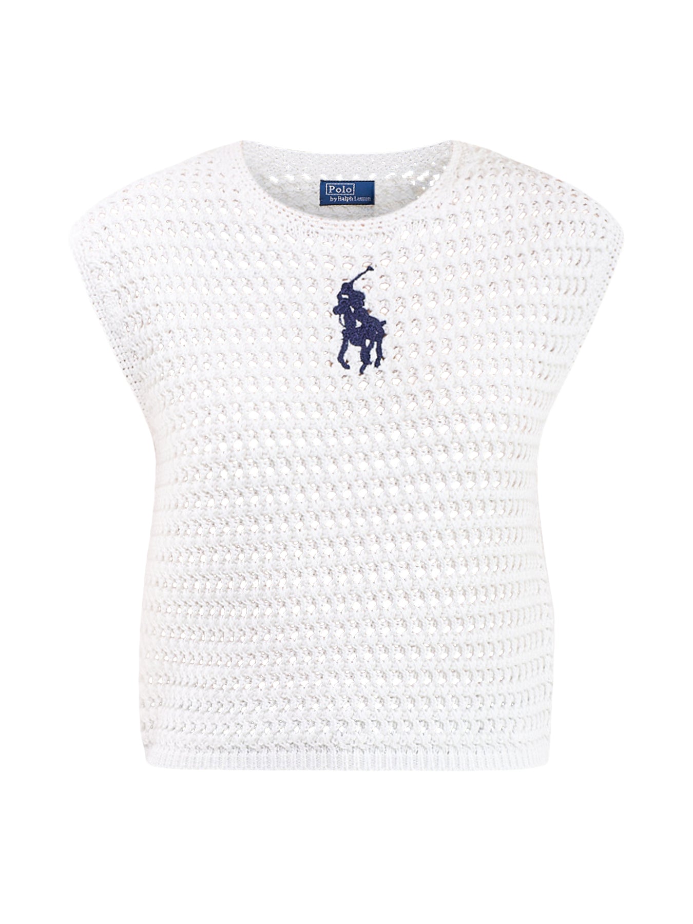 Crochet Sleeveless Top White