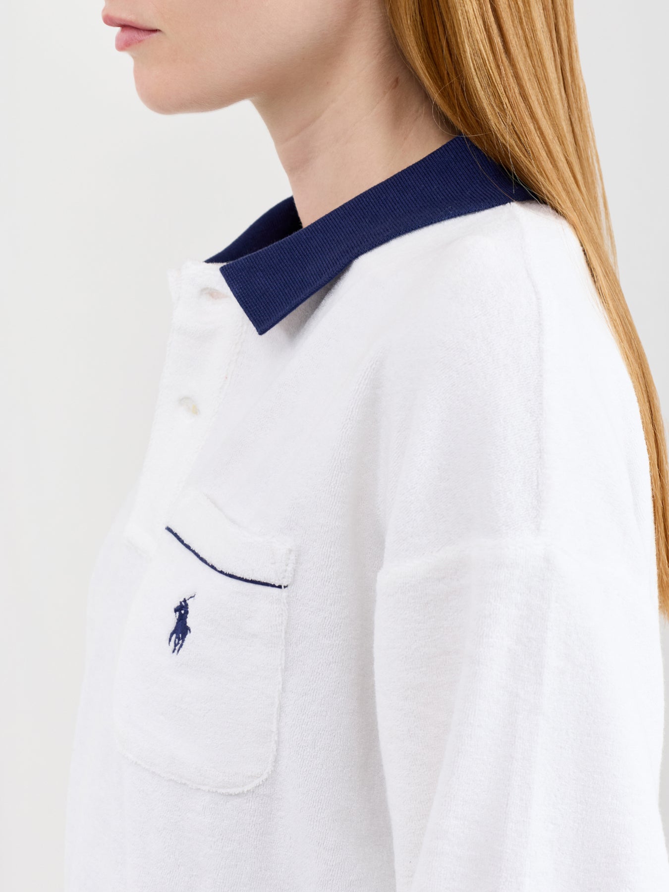 Rugby Terry LS Top White