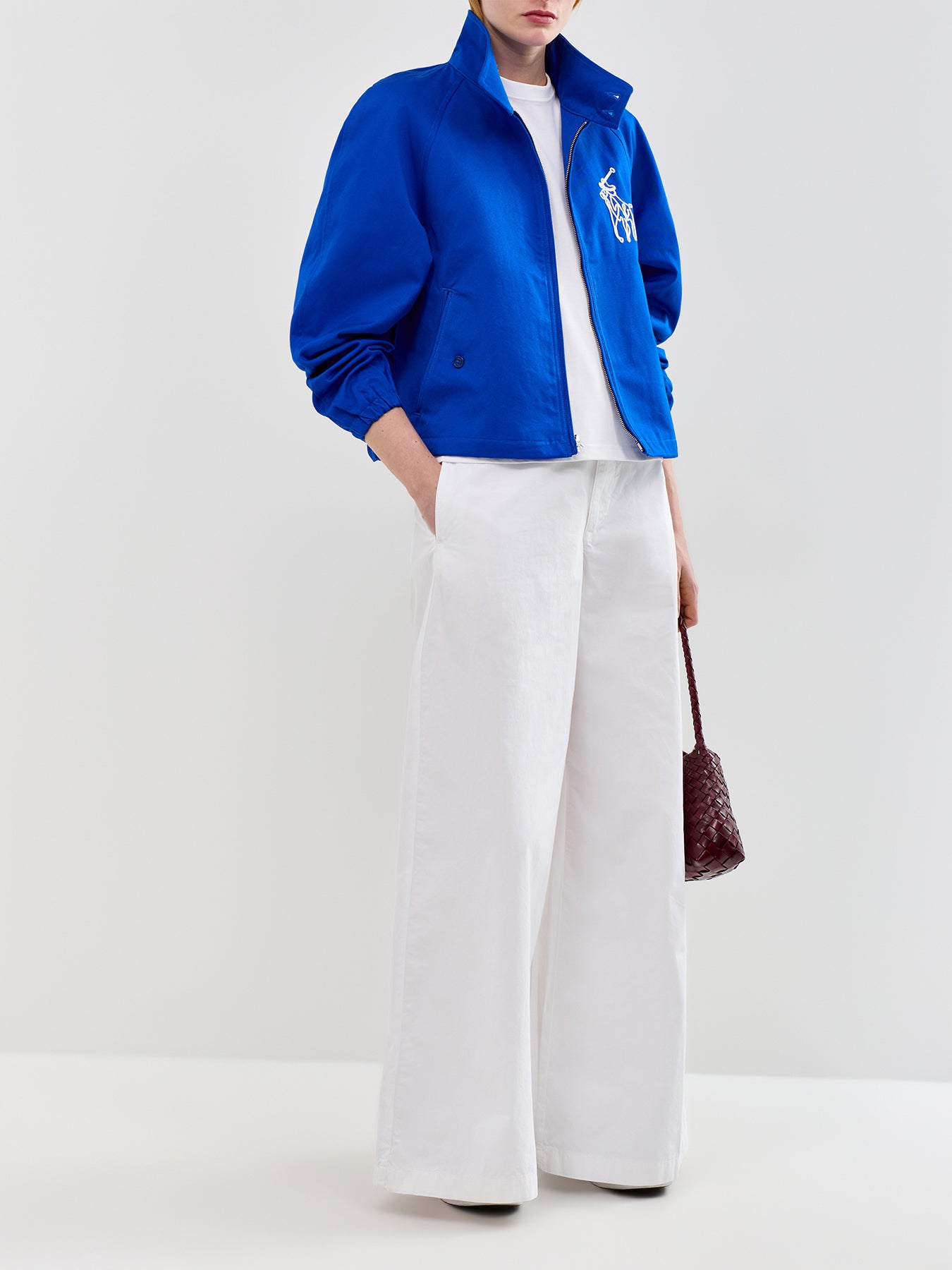 Wide Leg Trousers White