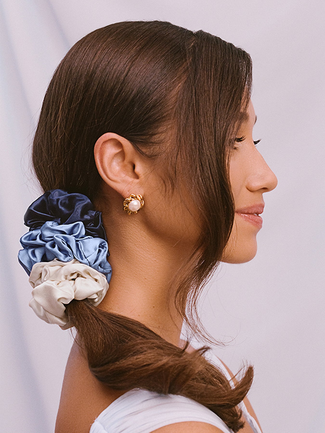 Pure Silk Large Scrunchies