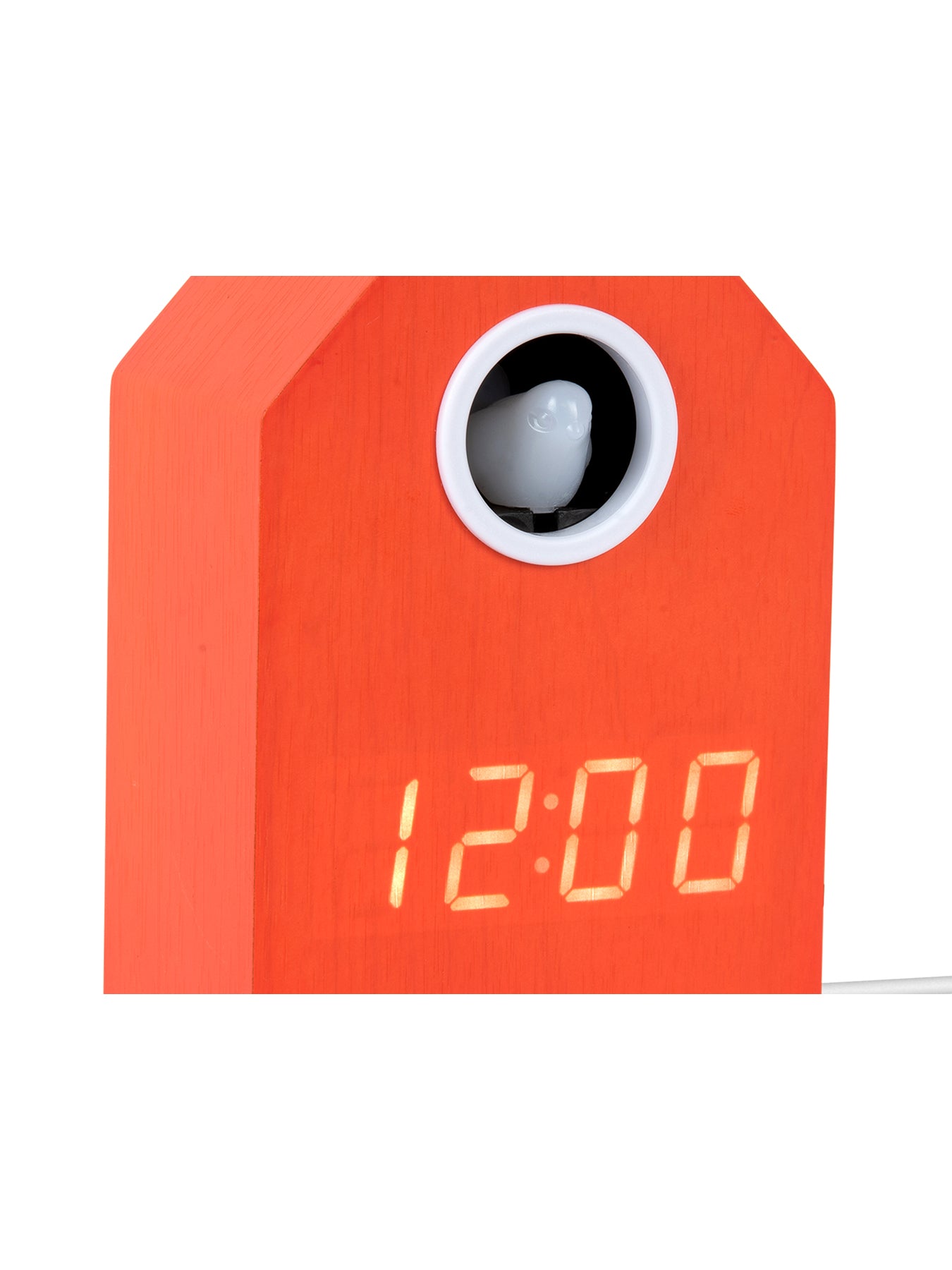 Cuckoo LED Alarm Clock Orange
