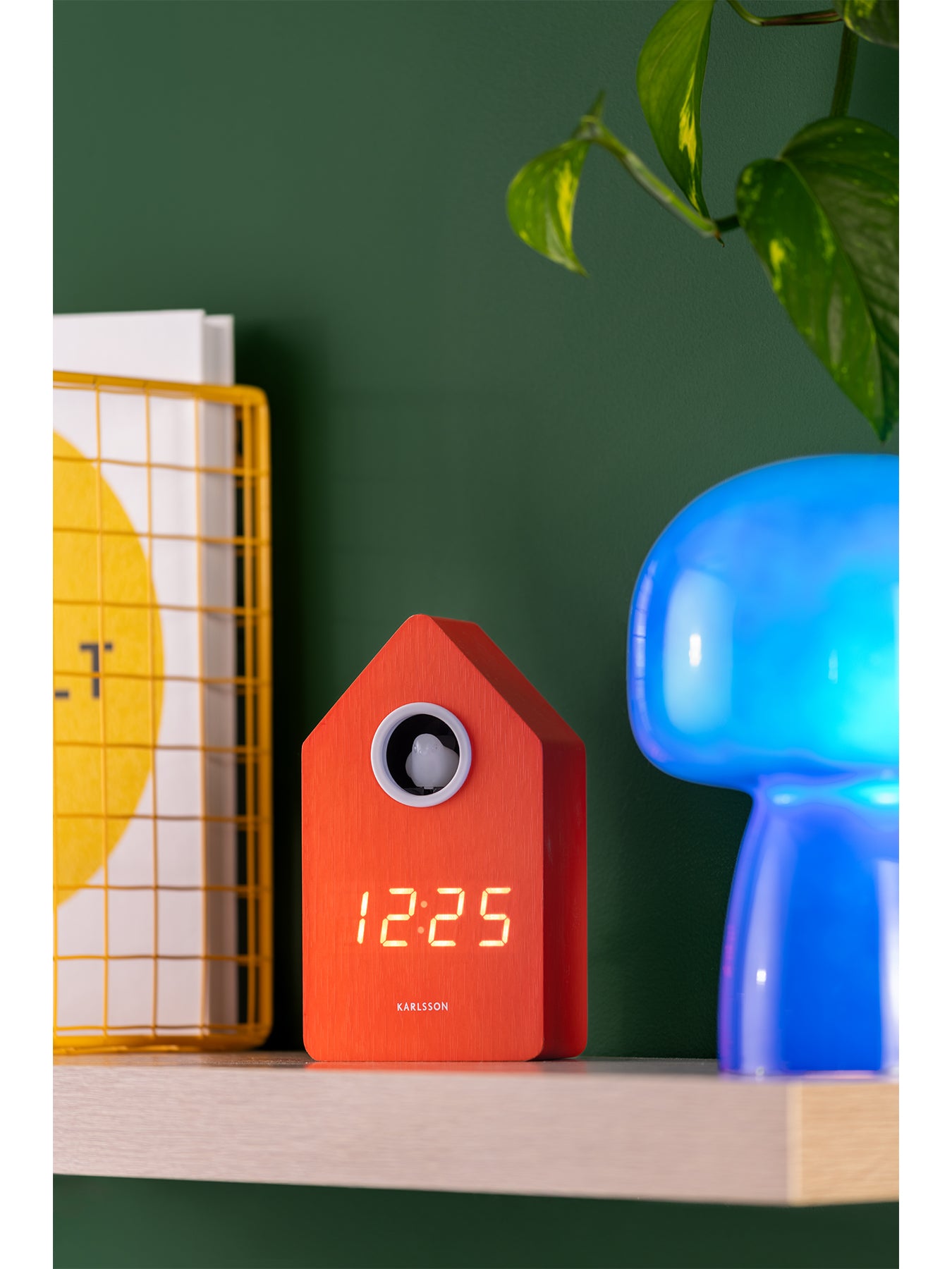 Cuckoo LED Alarm Clock Orange