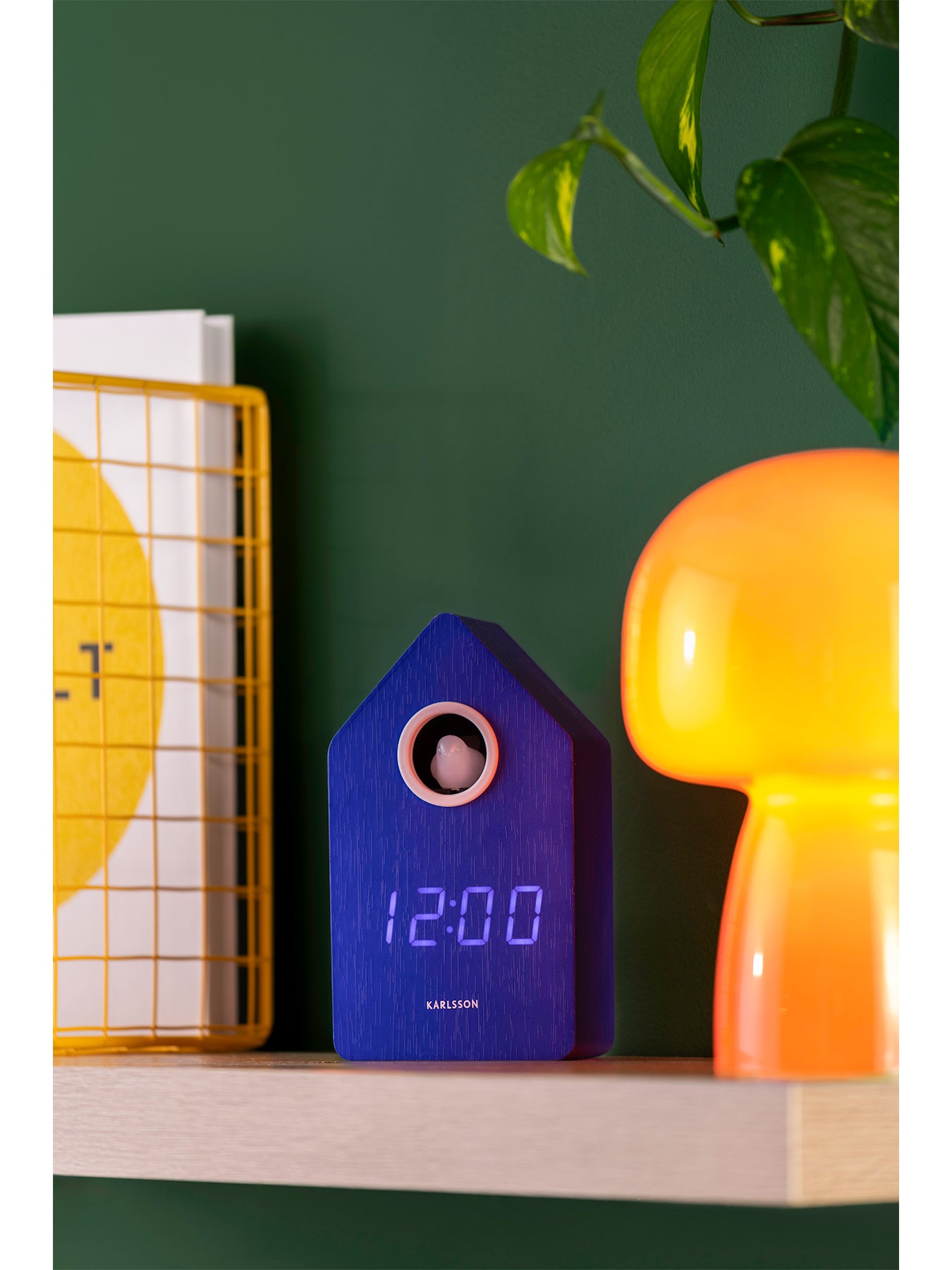 Cuckoo LED Alarm Clock Blue