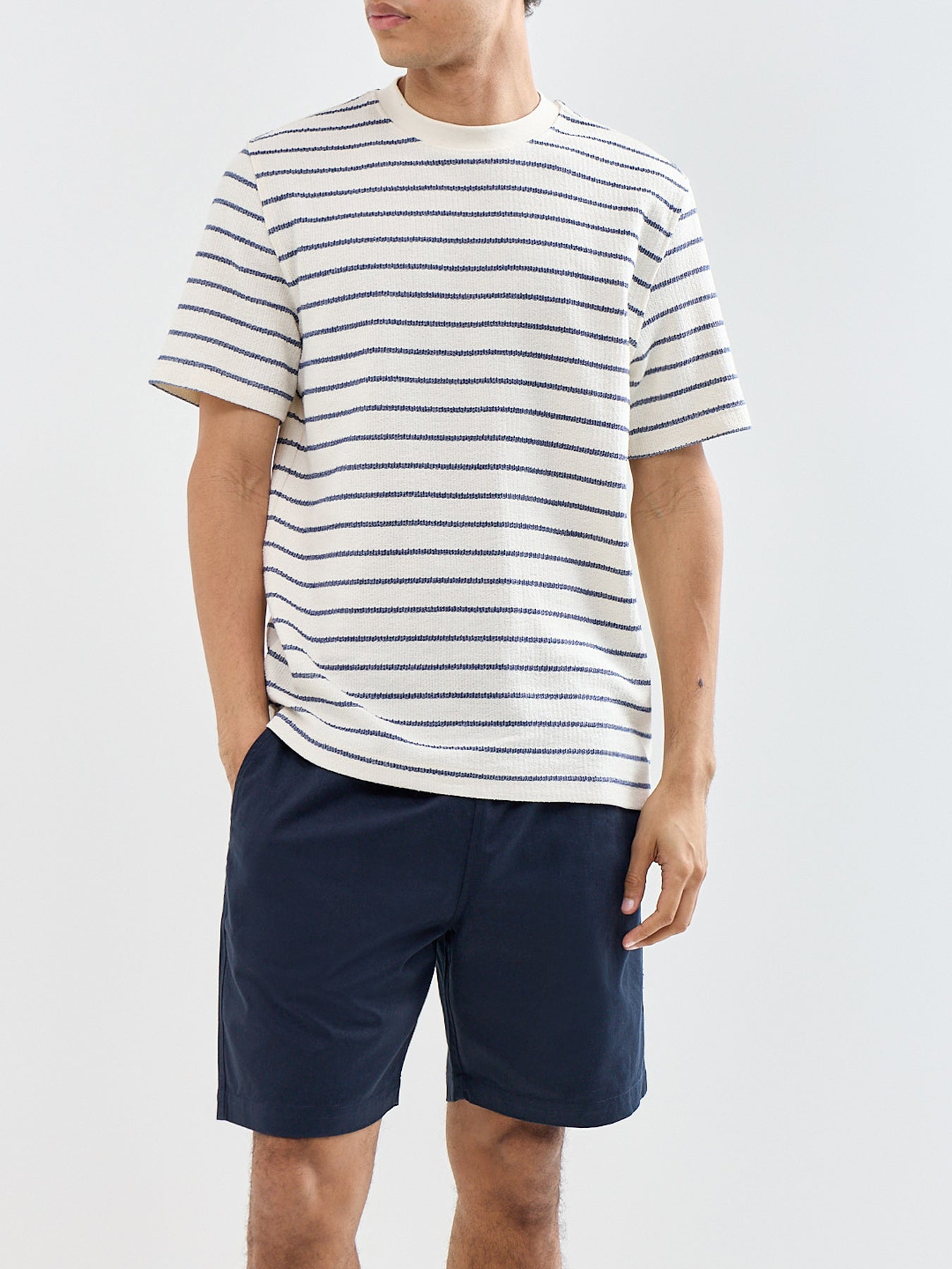 Django Stripe T-Shirt Cream