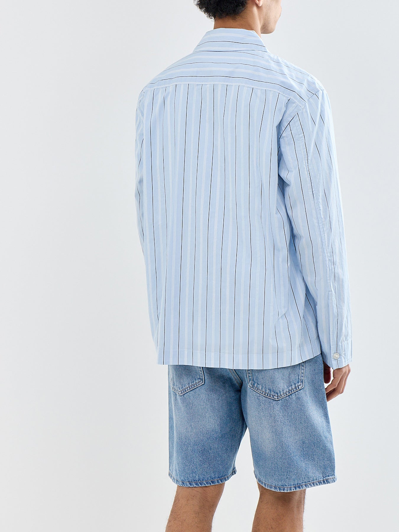 Murray Poplin Overshirt Blue