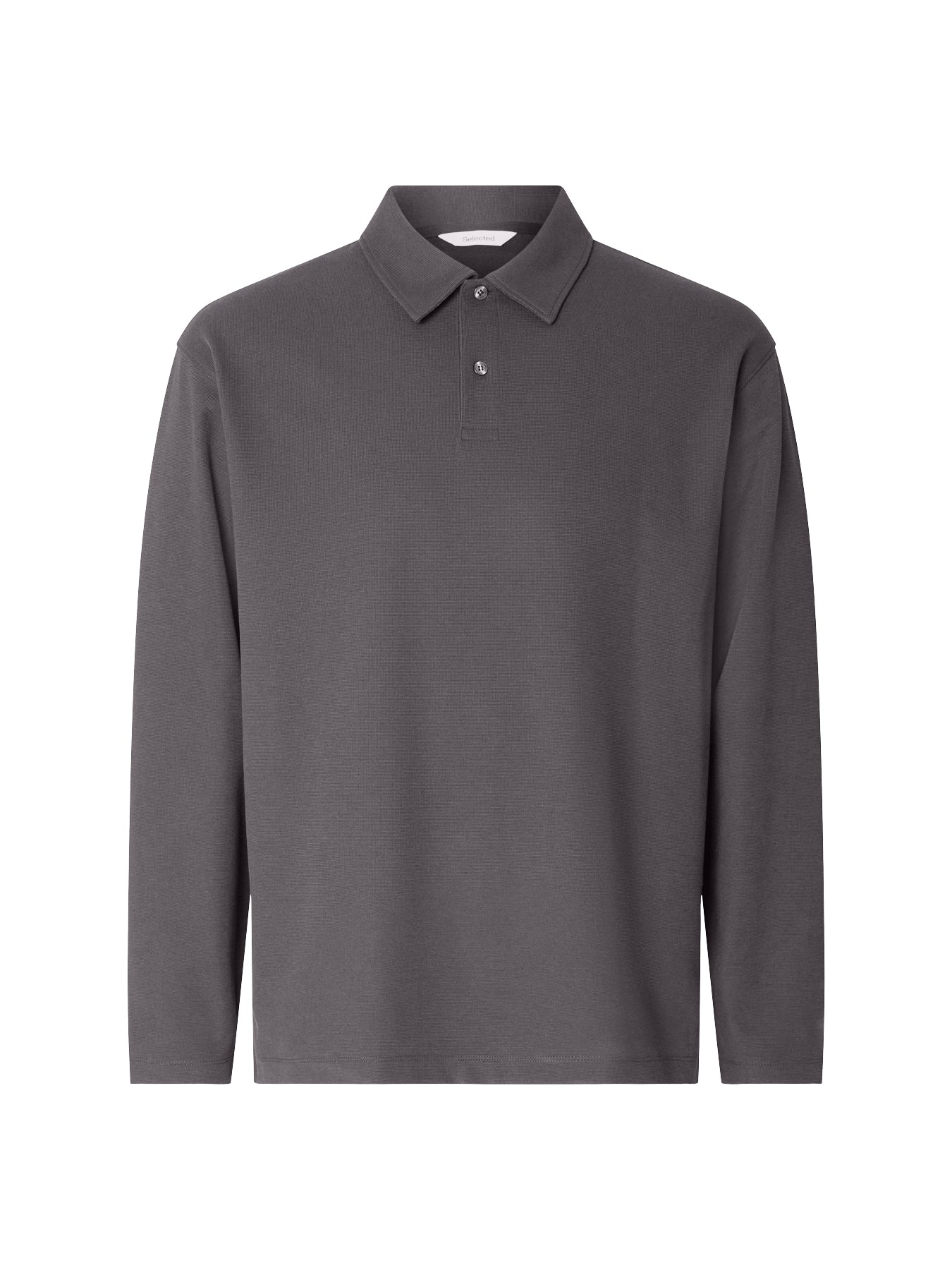 Relax Aiden Long Sleeve Polo Shirt Black