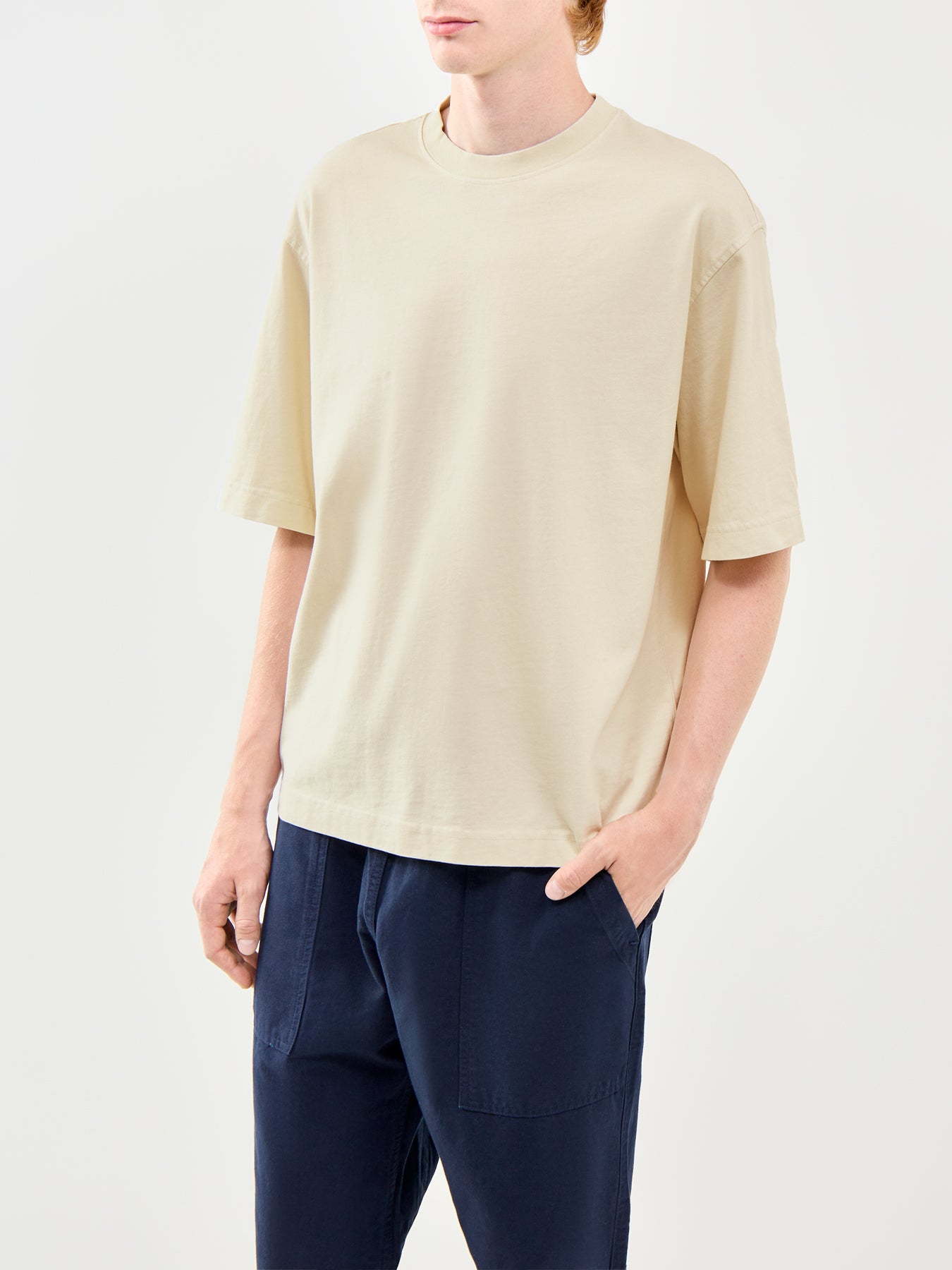 Boxy Fit T-Shirt Cream