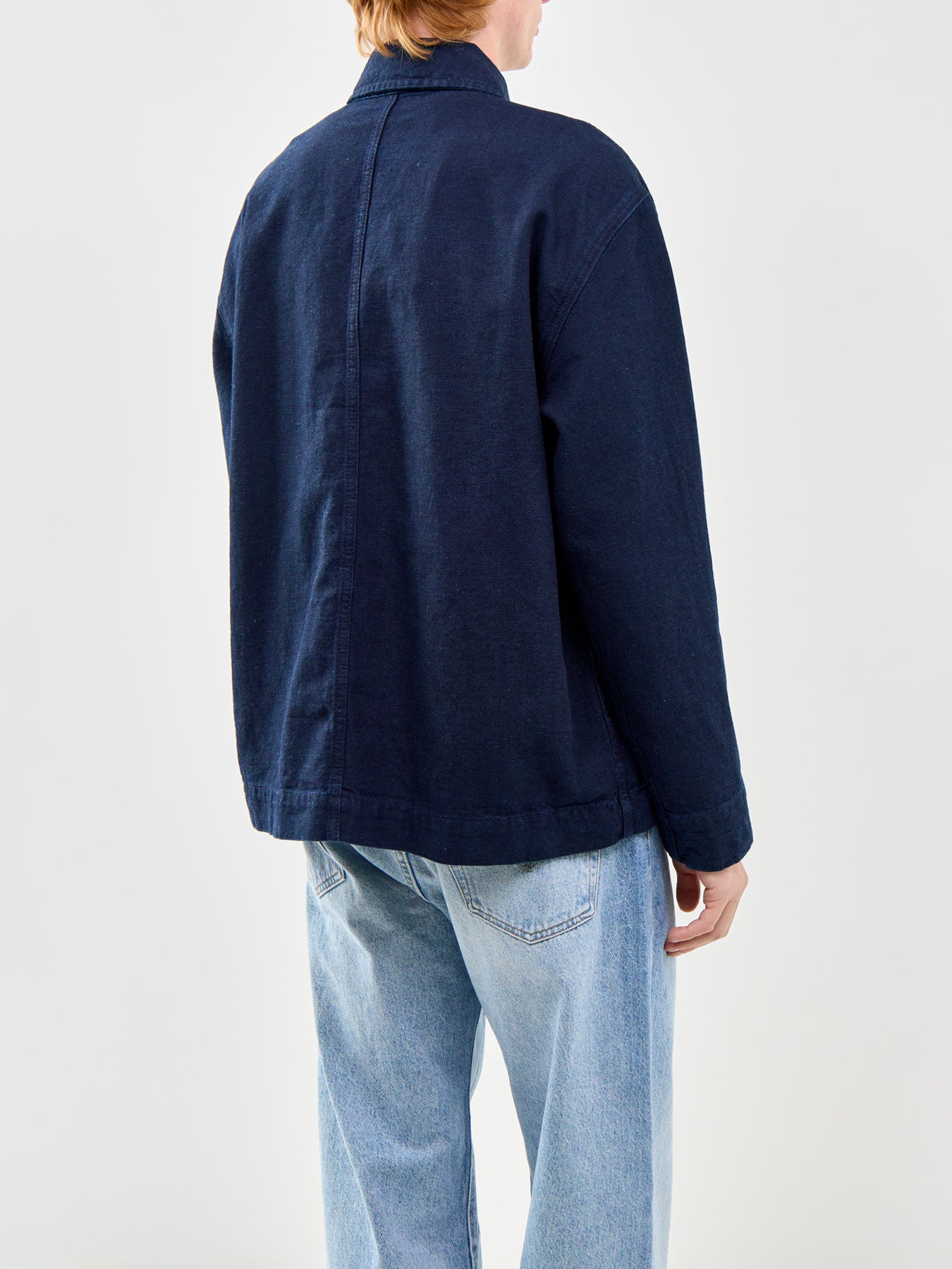 Relaxed Fit Denim Overshirt Blue