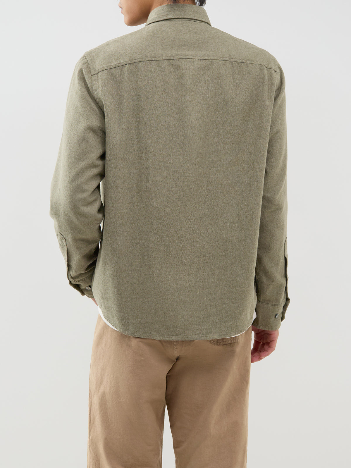 Organic Cotton Noah Brushed Twisted Shirt - Kalamata