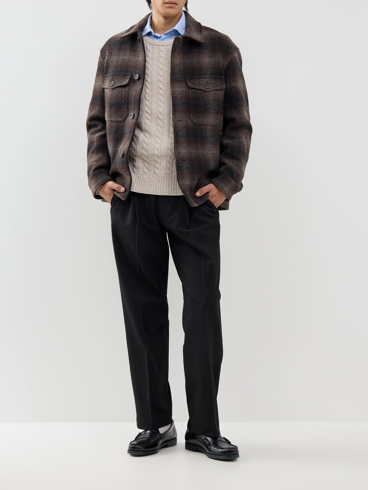 Wool Blend Mitch Shirt Jacket - Delicioso