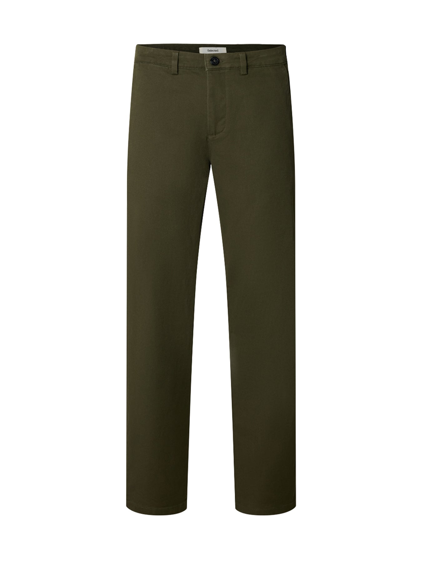 Straight Miles Twill Trousers Green