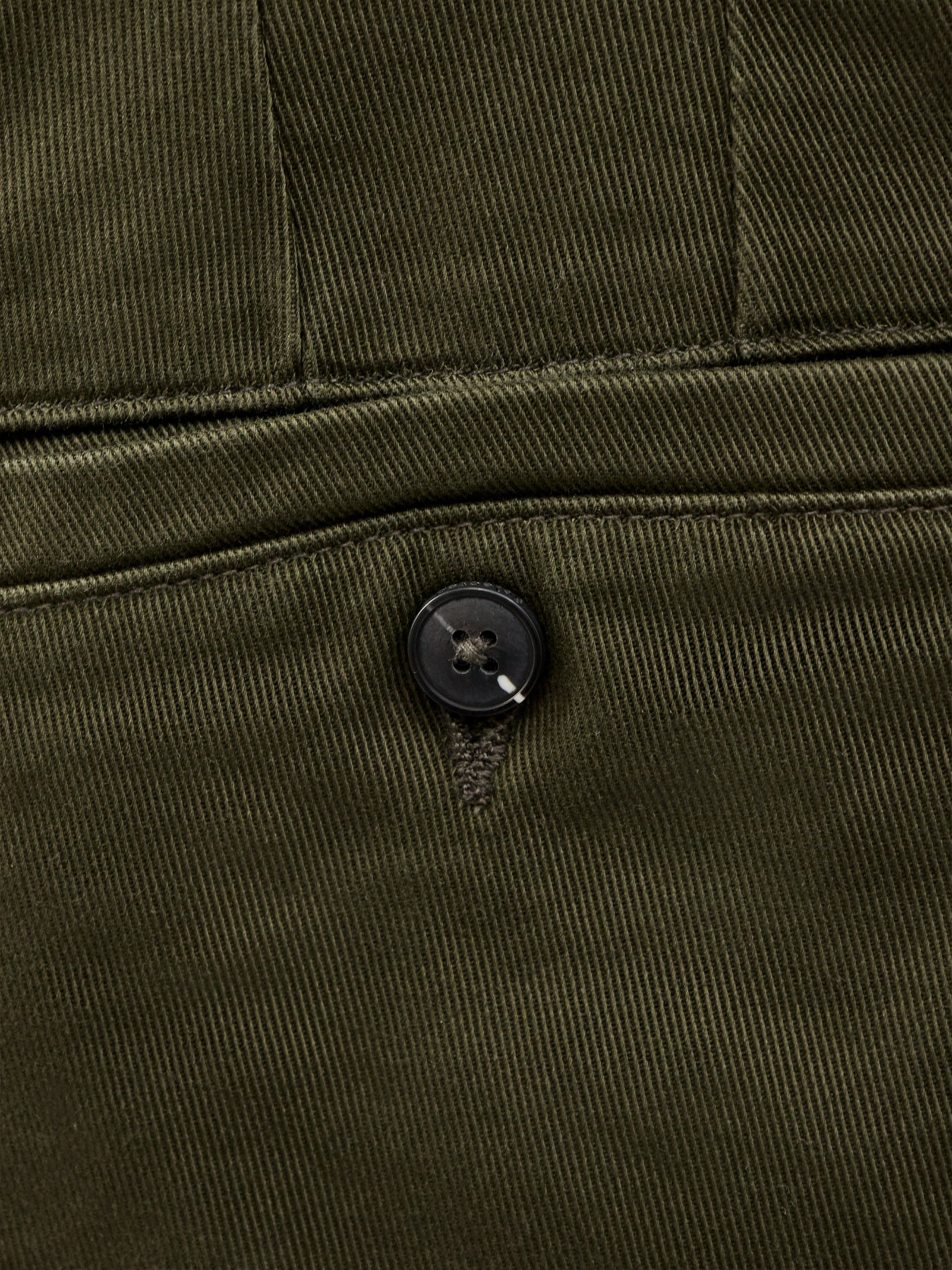 Straight Miles Twill Trousers Green