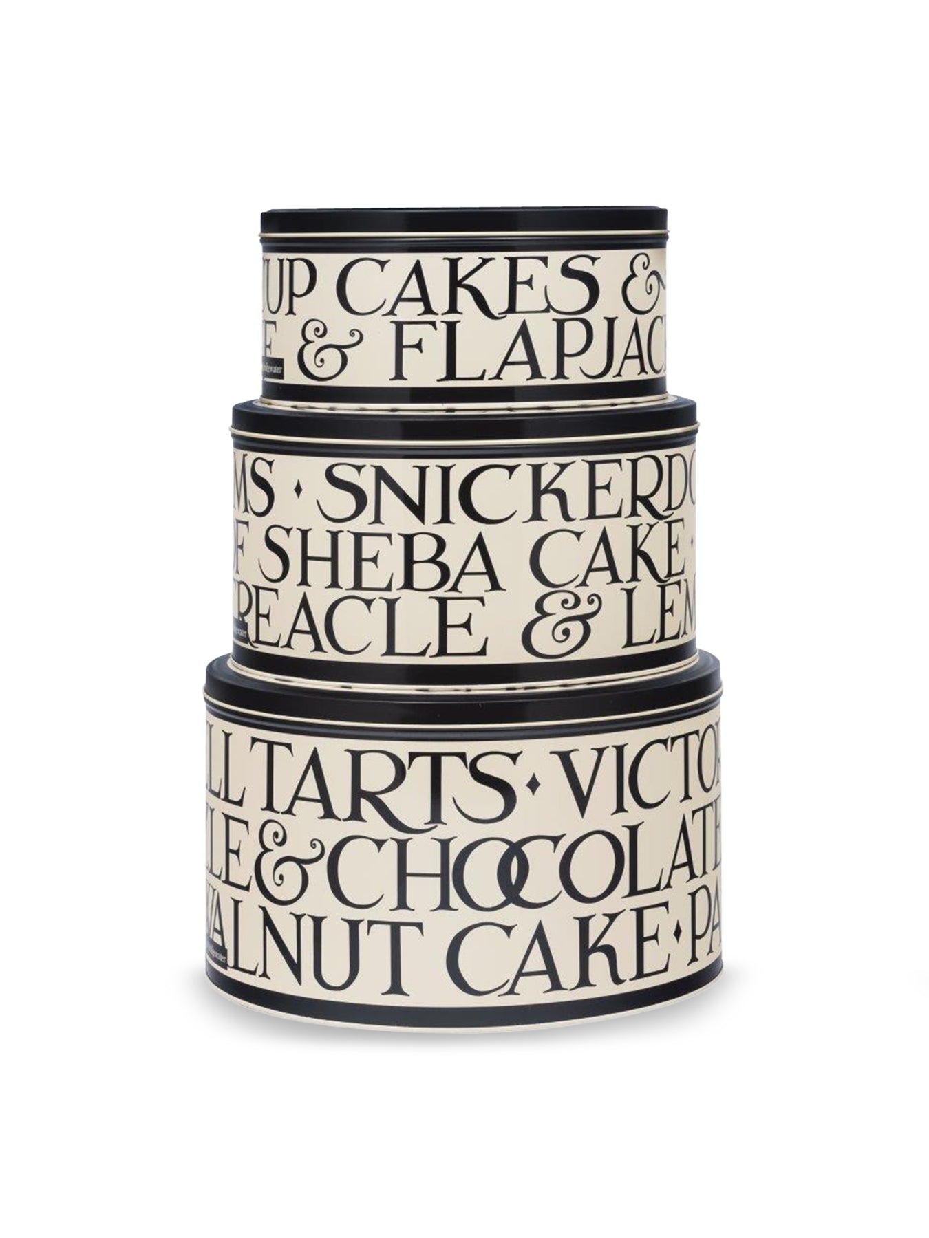 Black Toast Set of 3 Cake Tins