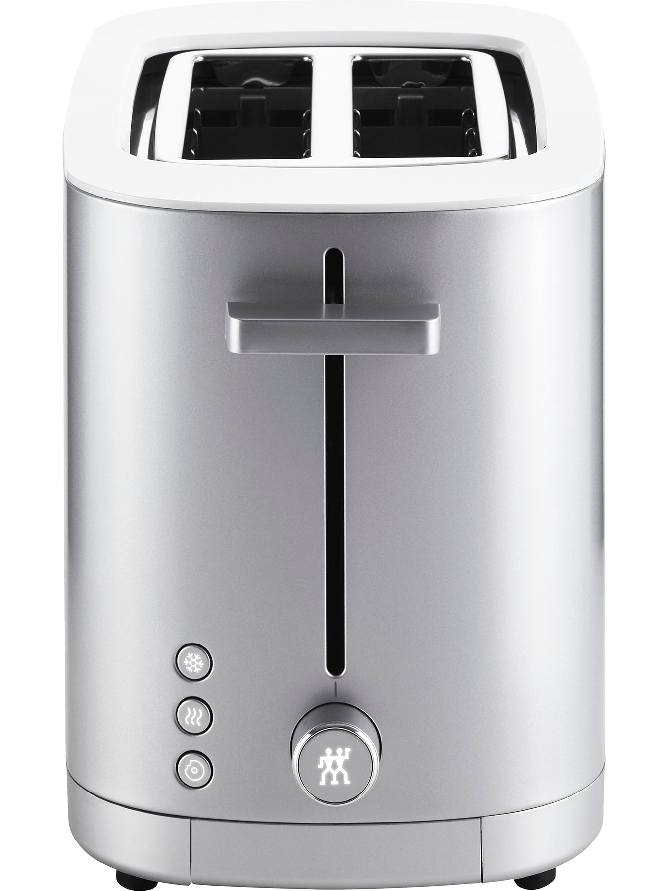 2 Slice Toaster with Bun Warmer Silver