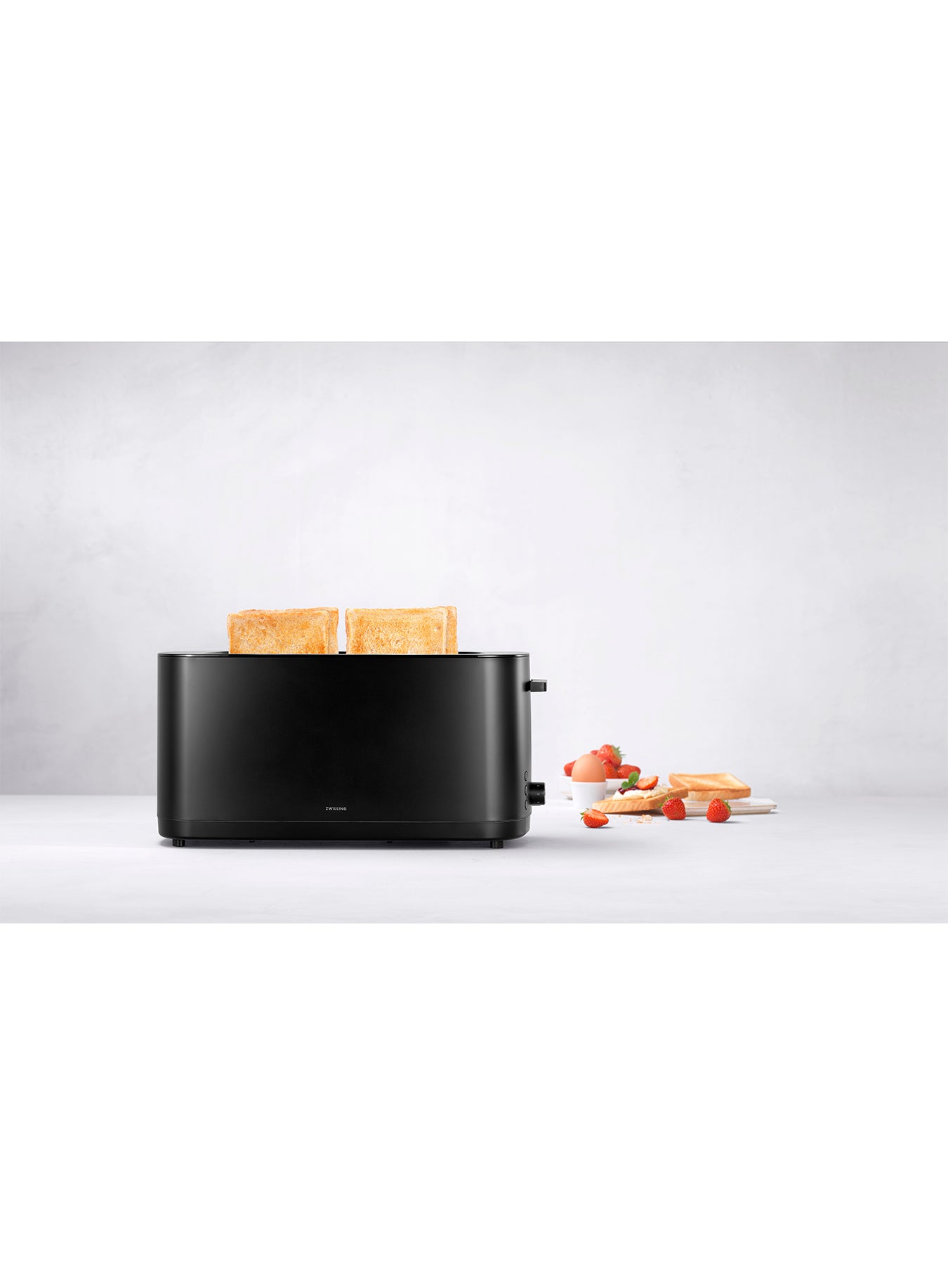 4 Slice Toaster with Bun Warmer Black