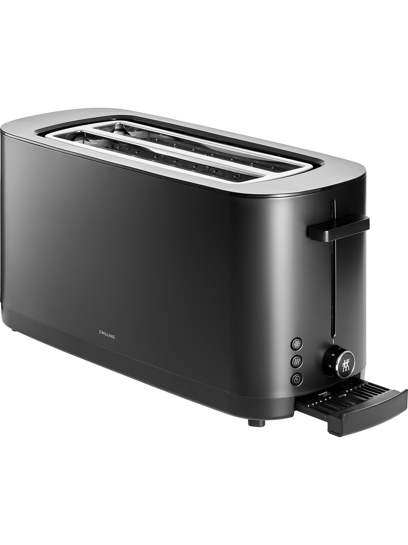 4 Slice Toaster with Bun Warmer Black
