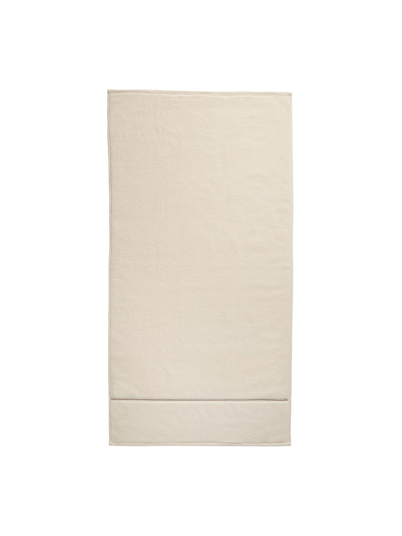 Zero Twist Satin Stitch Cotton Bath Sheet Natural