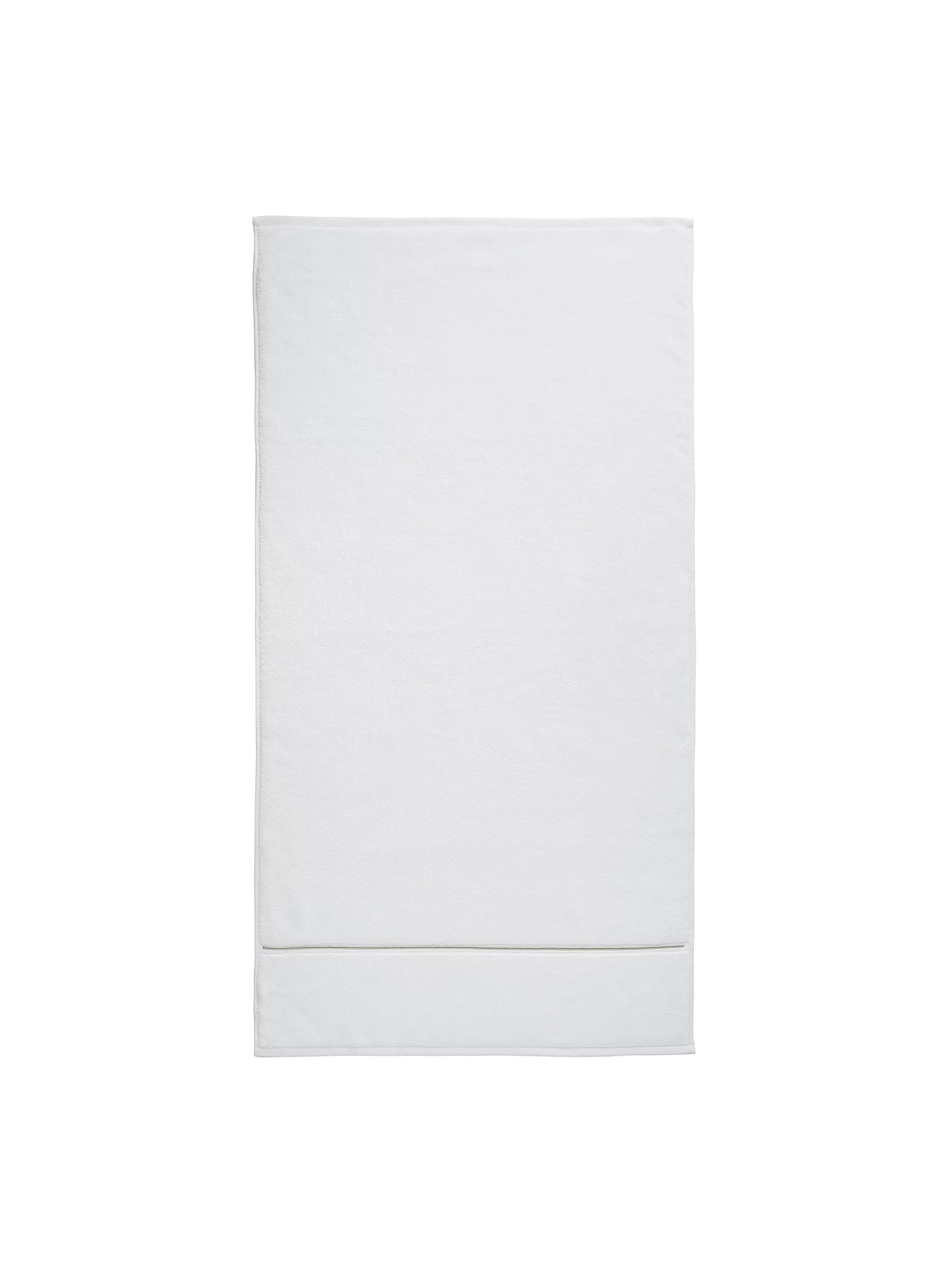 Bianca Zero Twist Satin Stitch Bath Sheet White