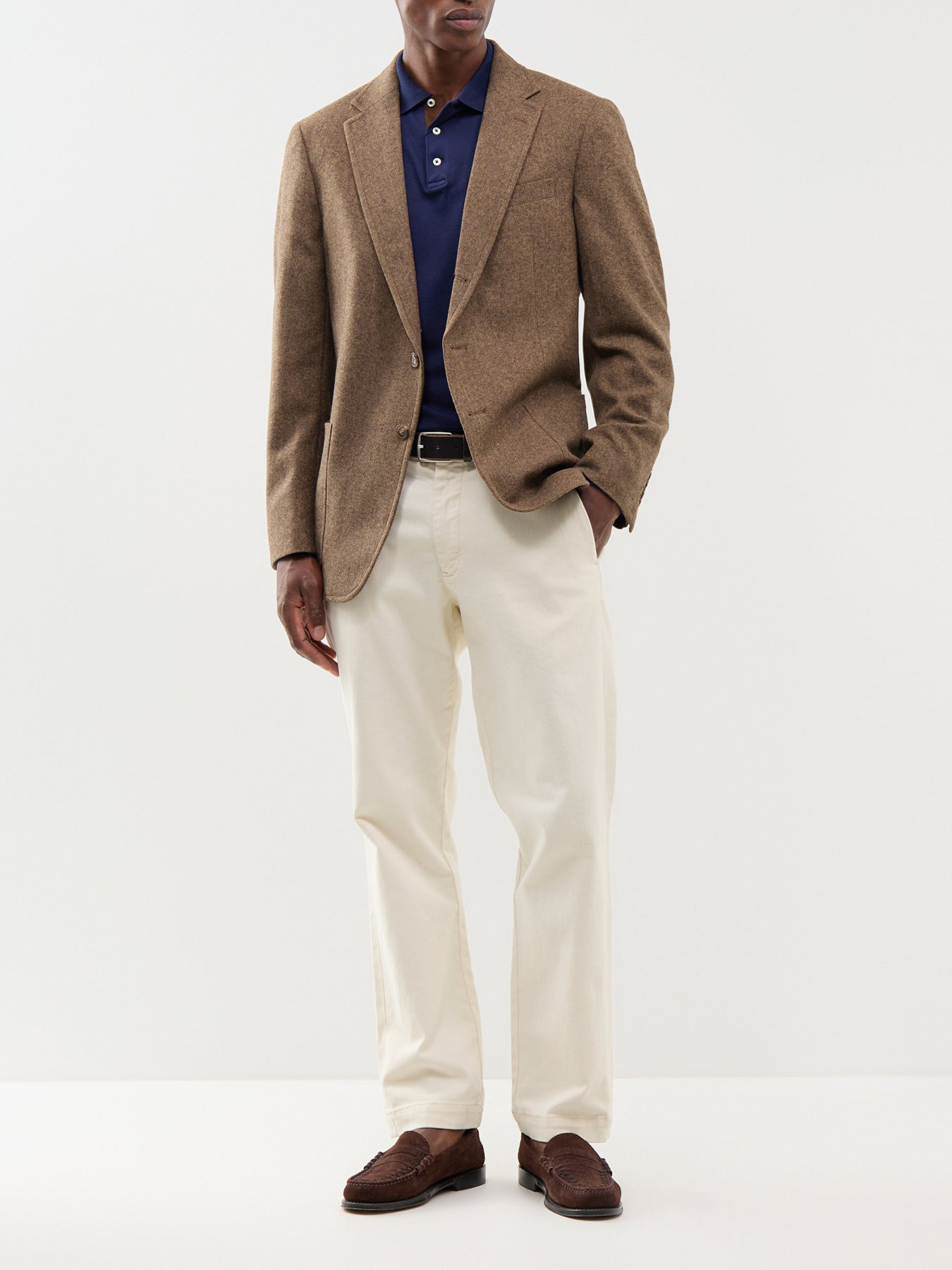 Herringbone Blazer Brown