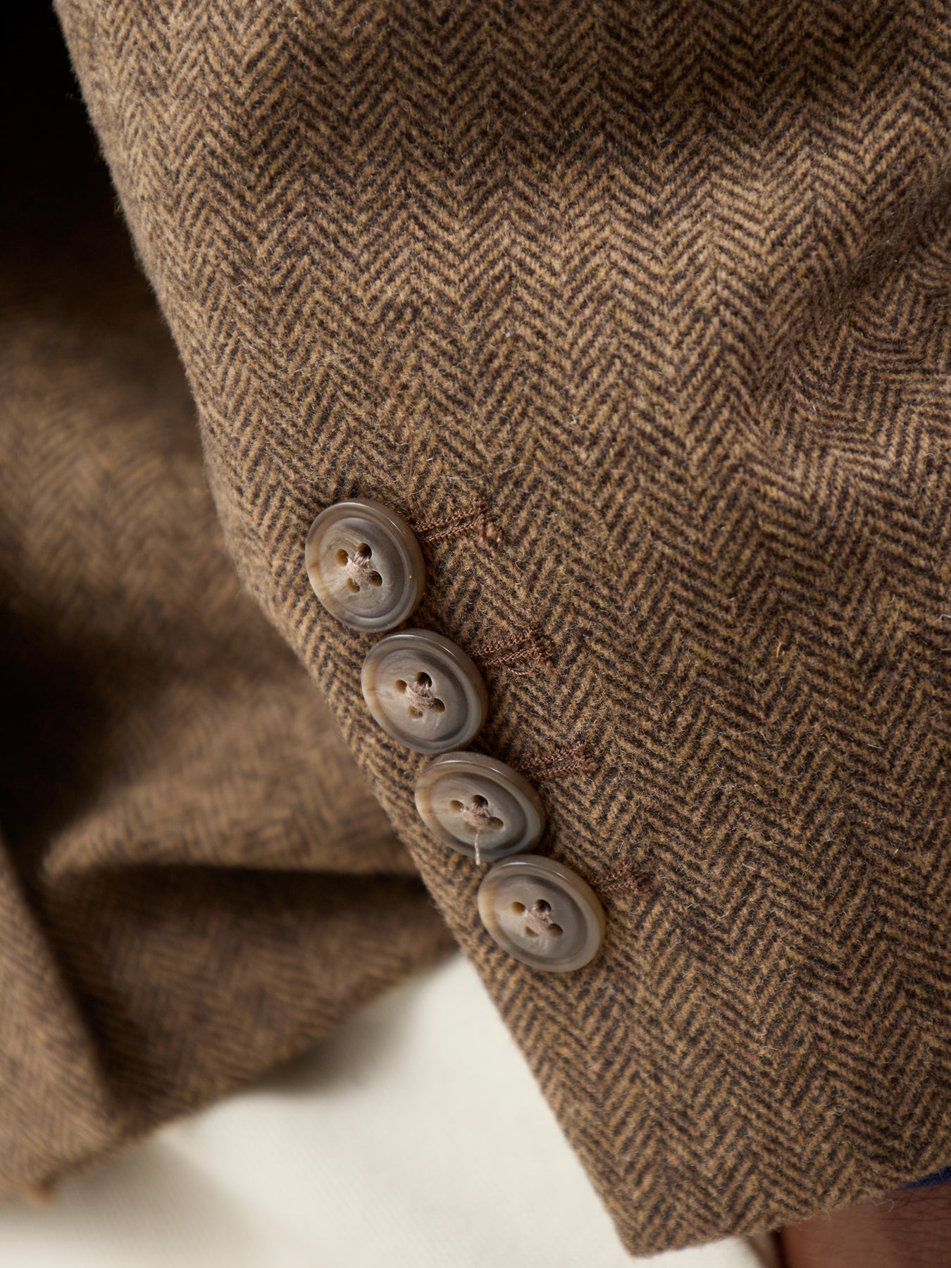 Herringbone Blazer Brown