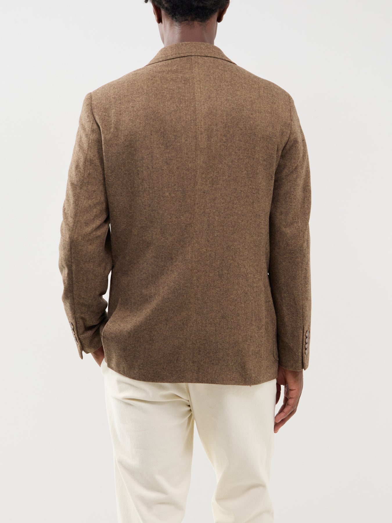 Herringbone Blazer Brown