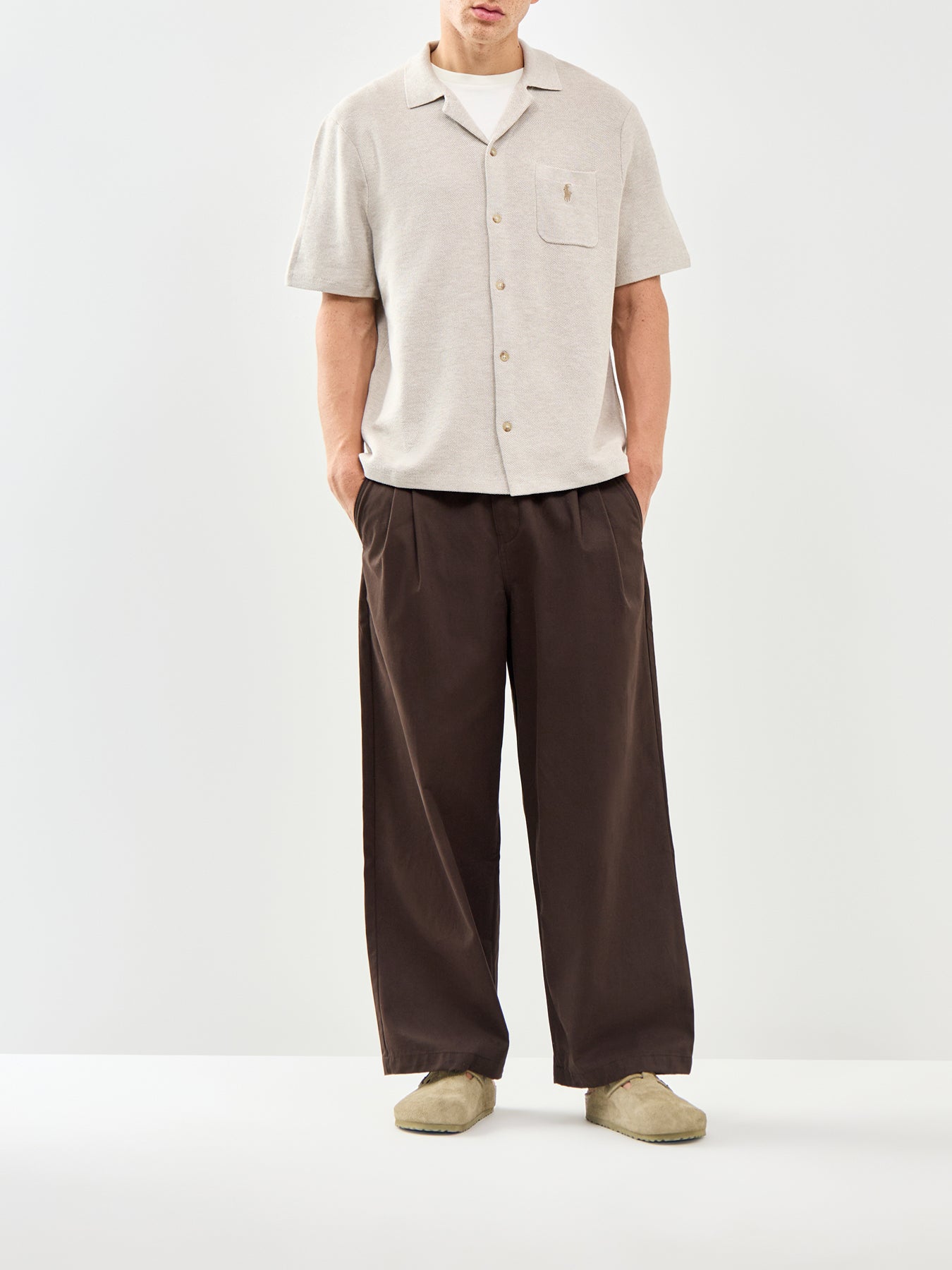 Camp Collar Knited S/S Shirt