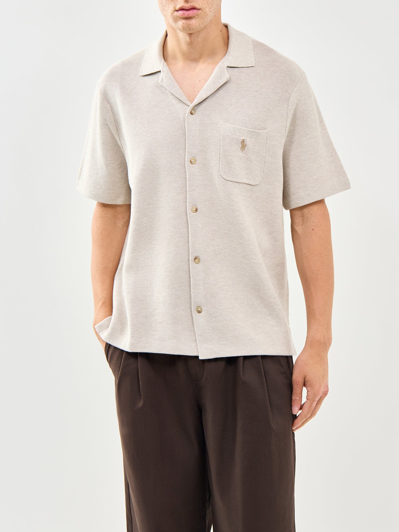Camp Collar Knited S/S Shirt