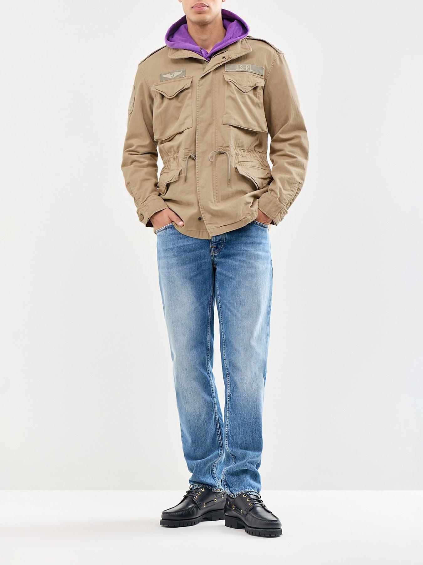 Field Herringbone Jacket Khaki