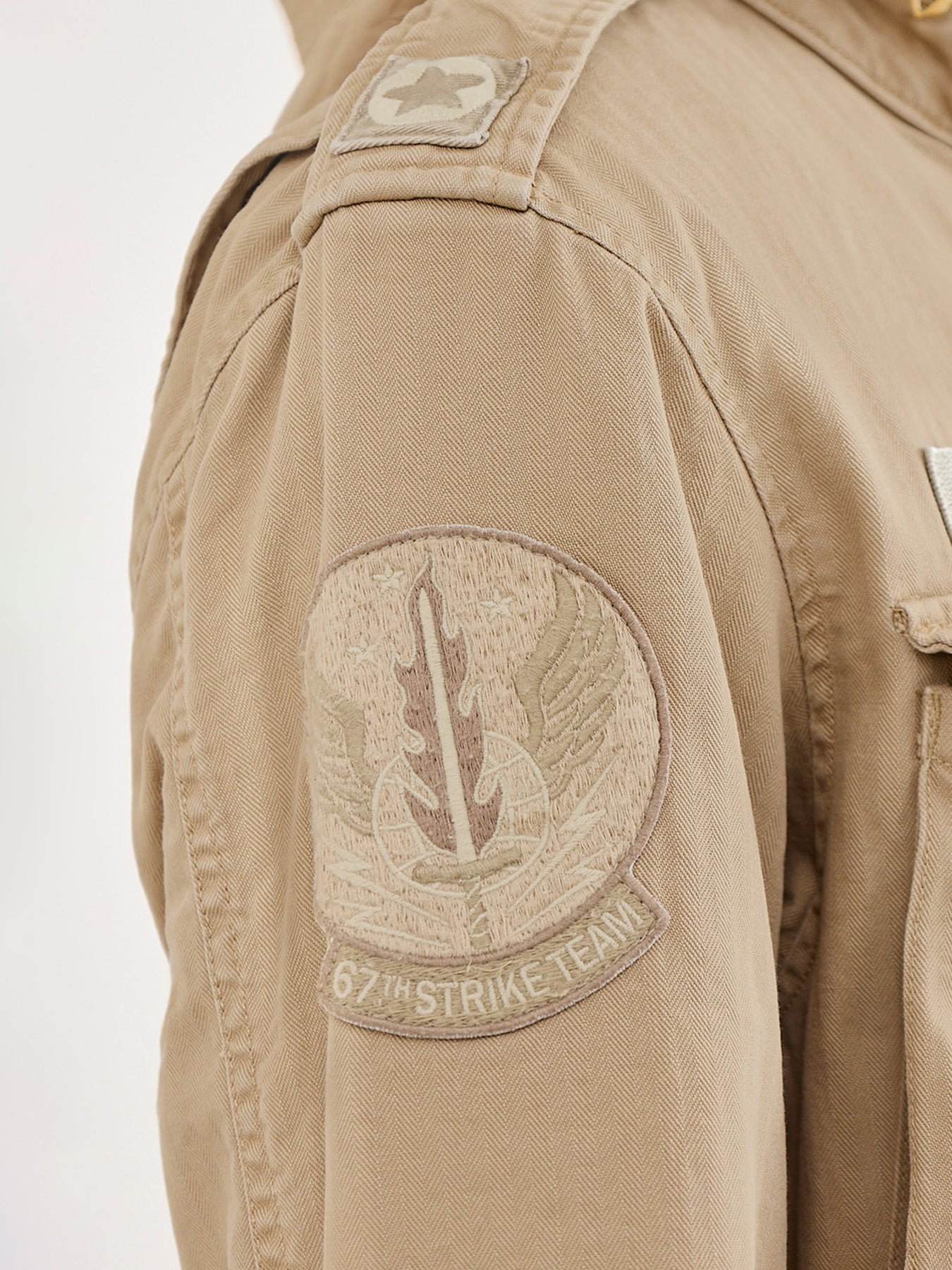 Field Herringbone Jacket Khaki
