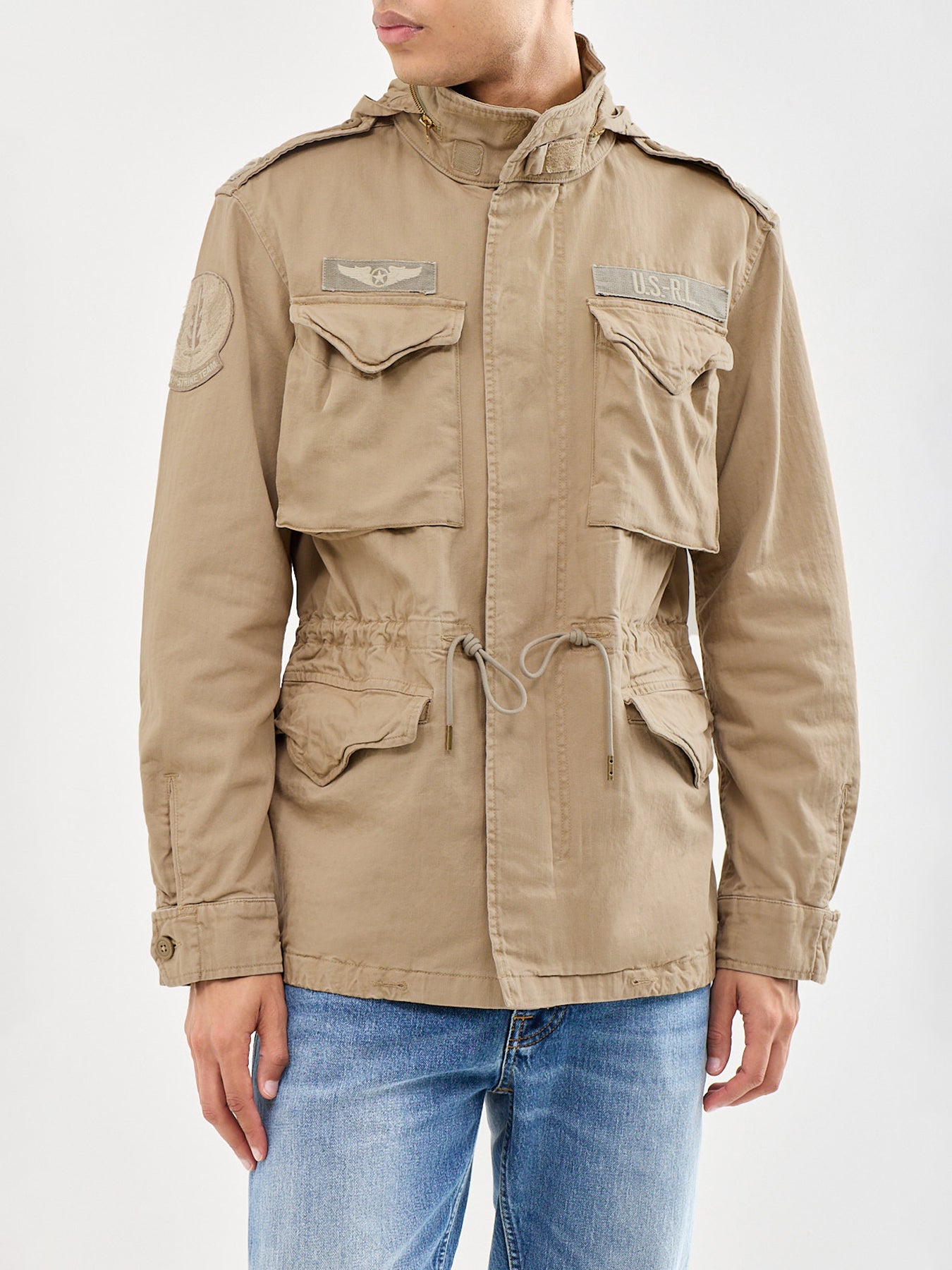 Field Herringbone Jacket Khaki