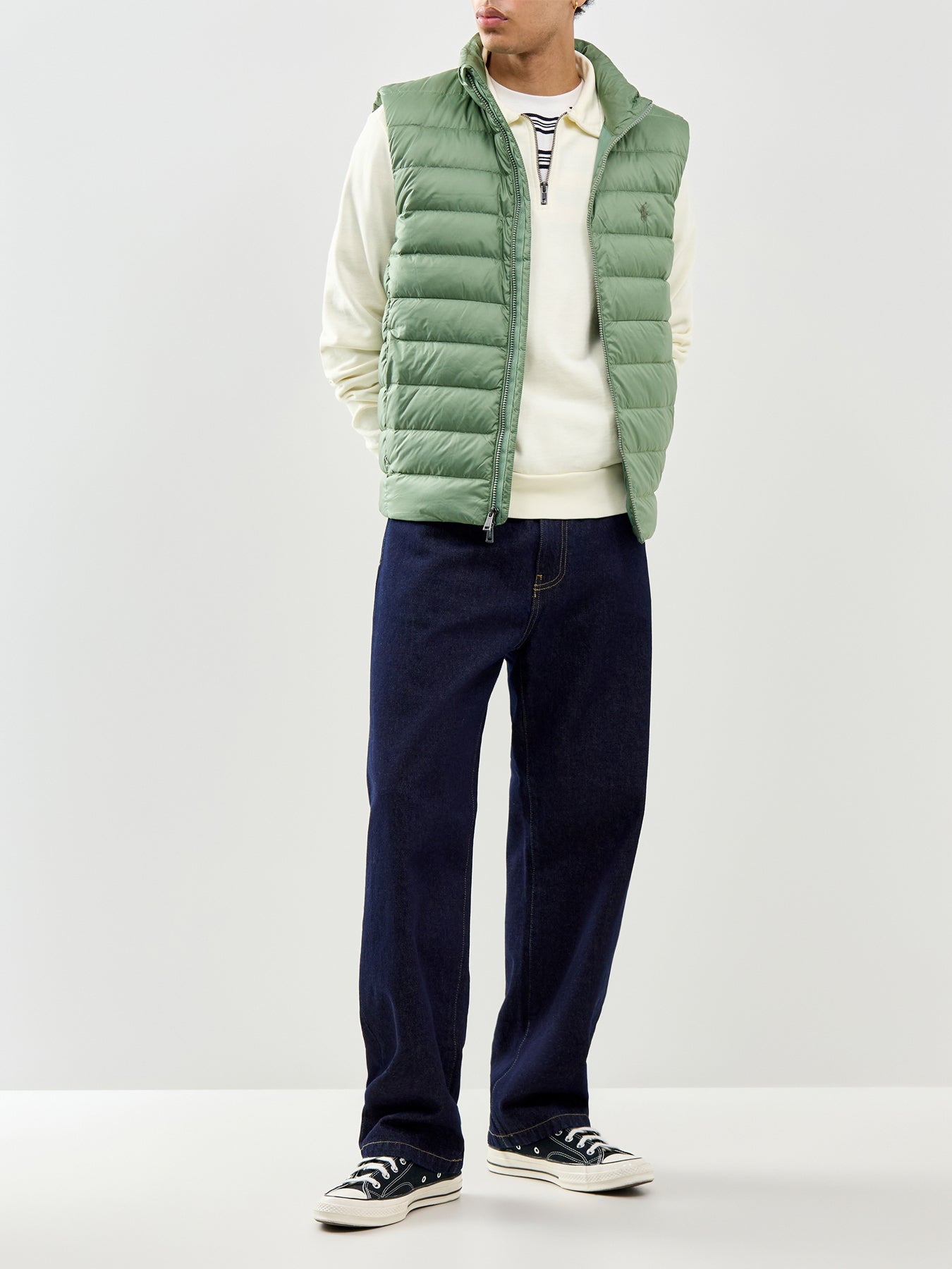 Woven Puffer Gilet Fatigue