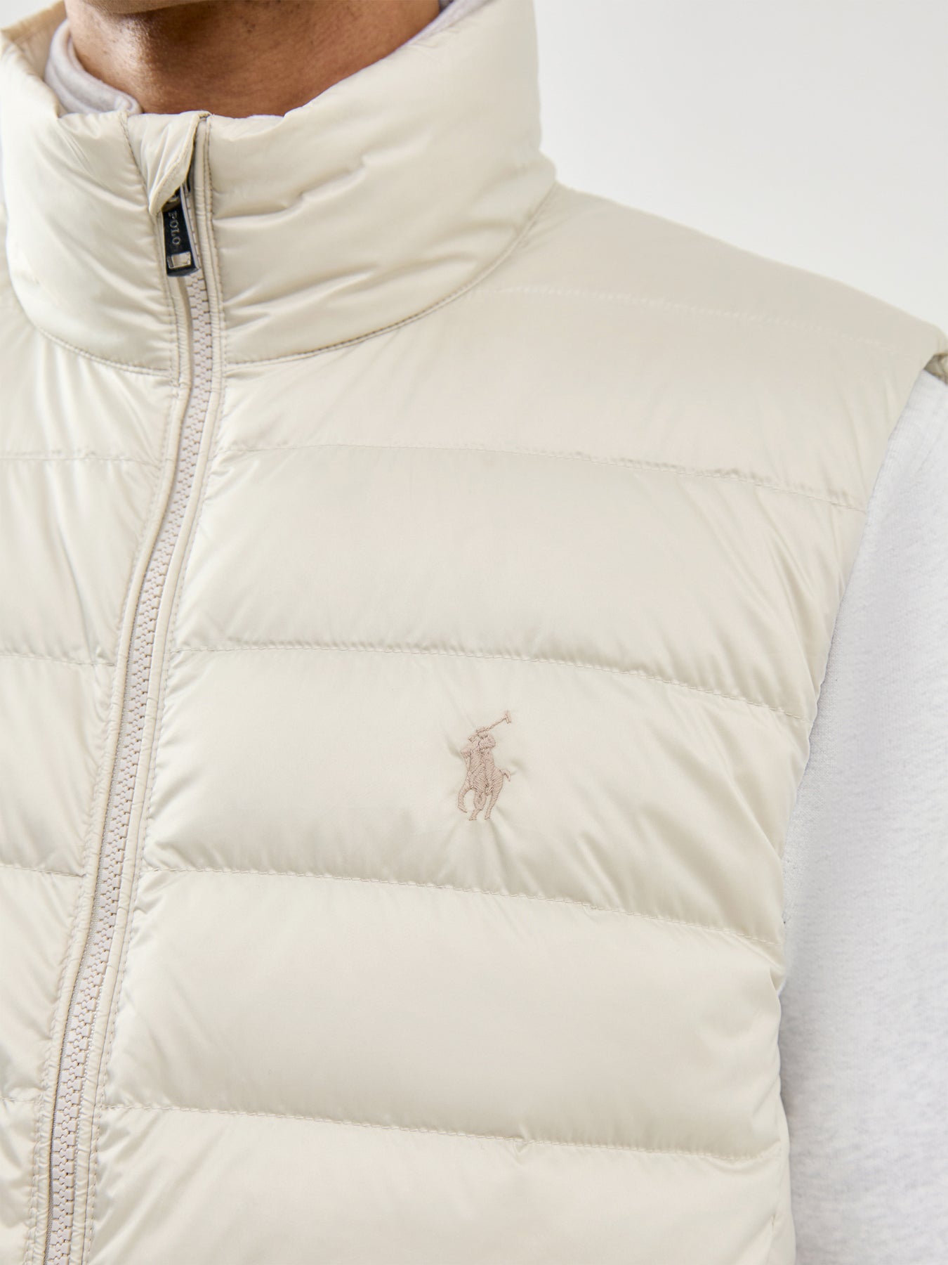Woven Puffer Gilet Basic Sand