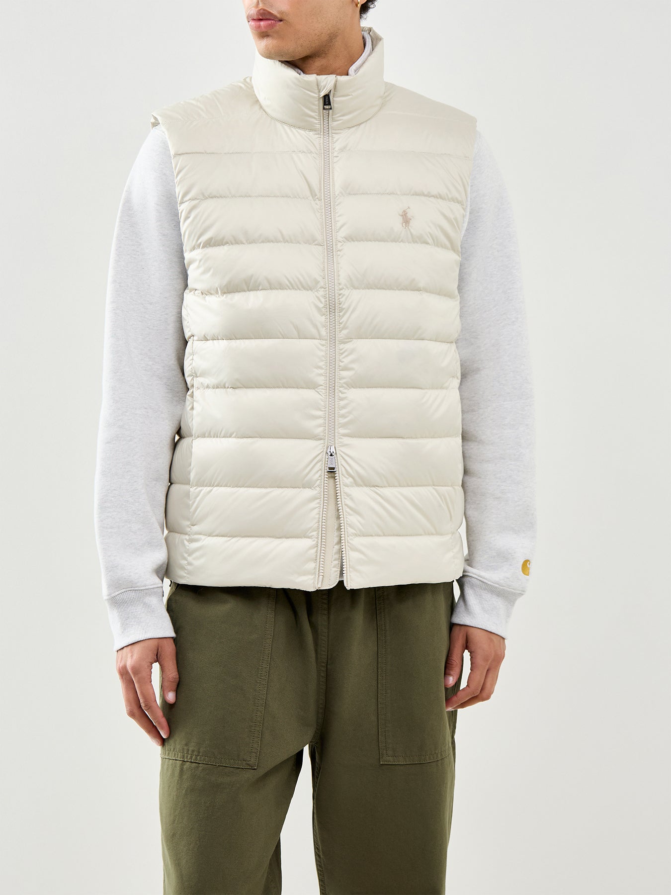 Woven Puffer Gilet Basic Sand