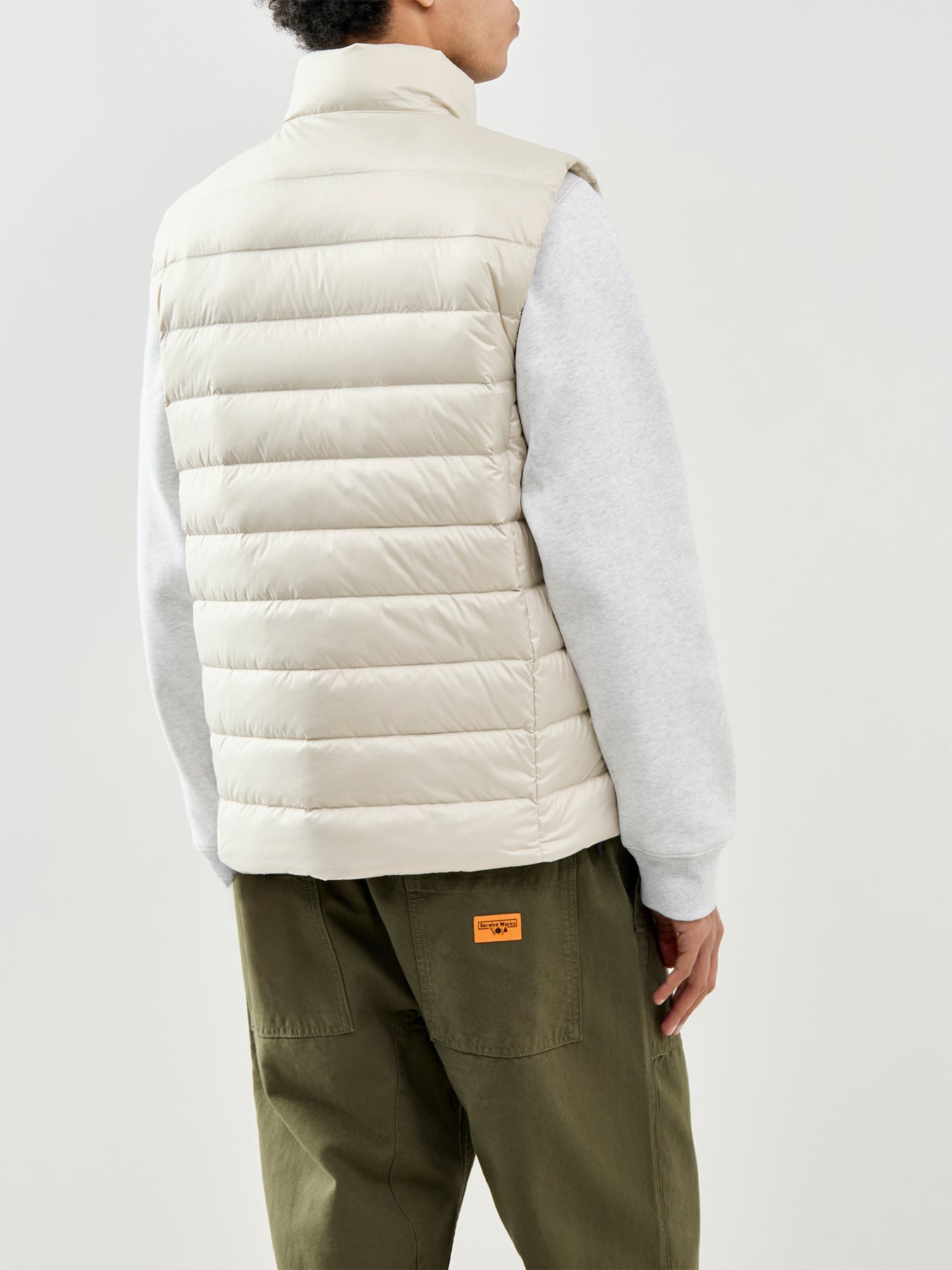Woven Puffer Gilet Basic Sand