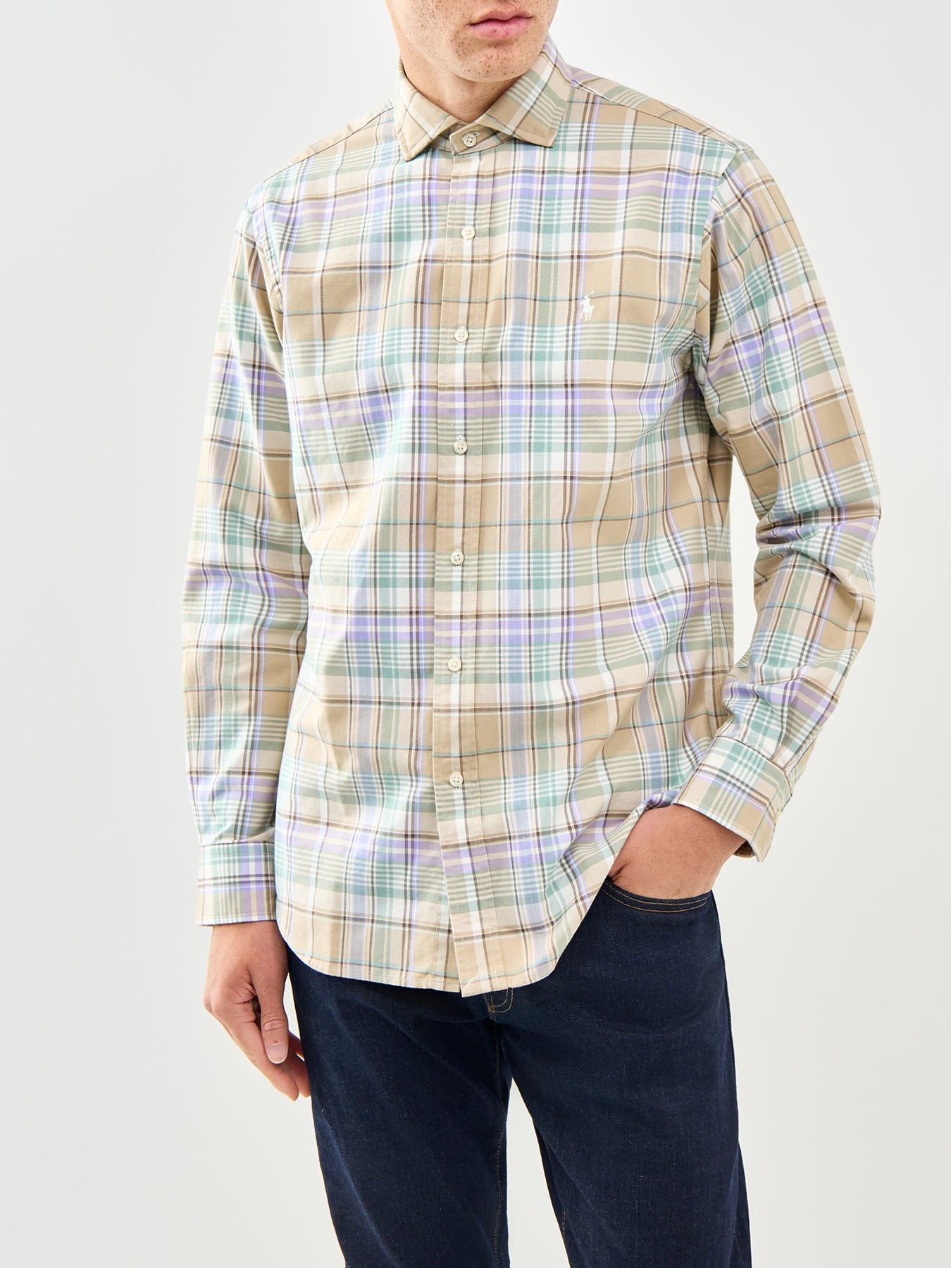 Custom Fit Check Oxford Shirt