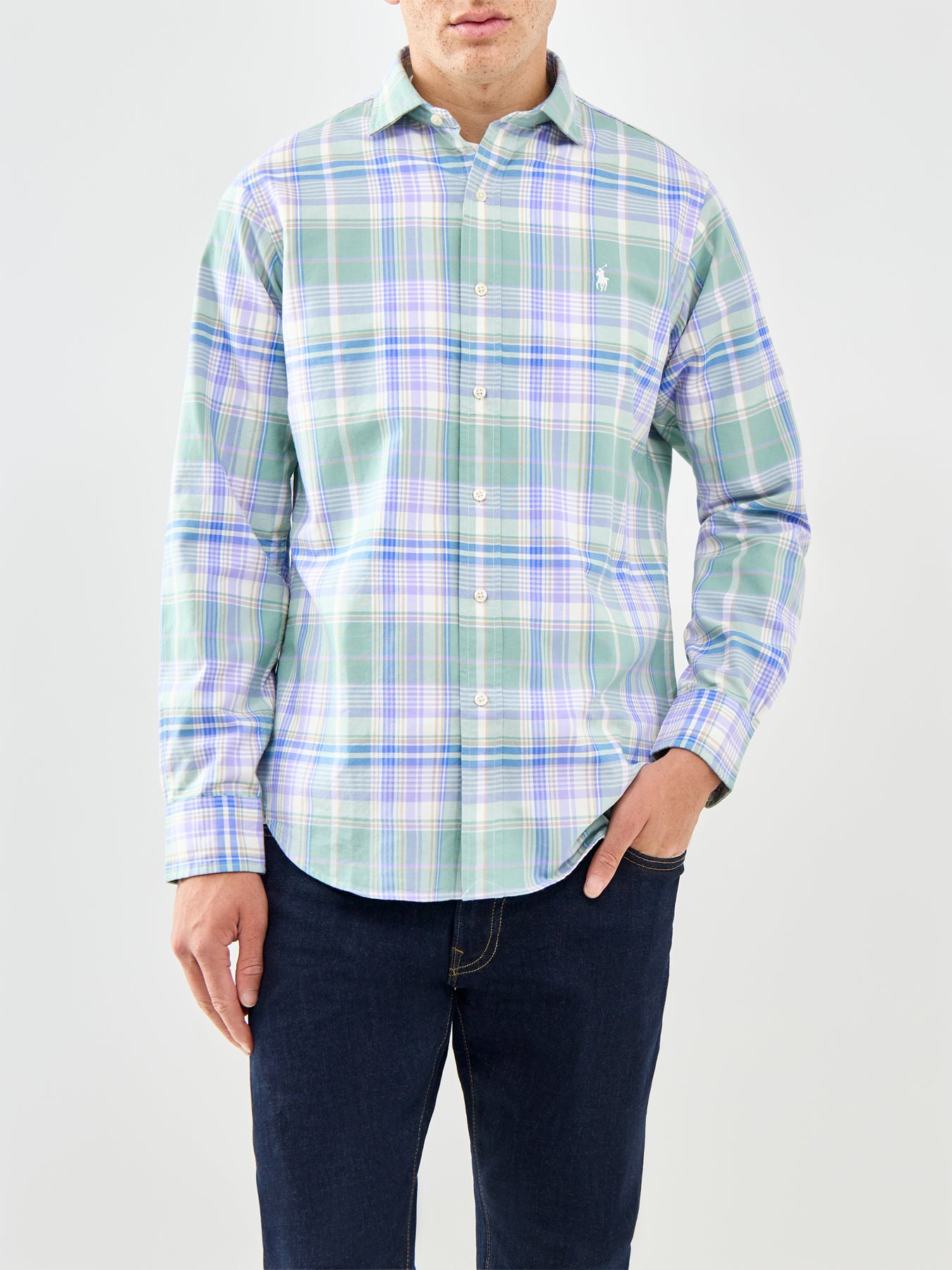 Custom Fit Check Oxford Shirt
