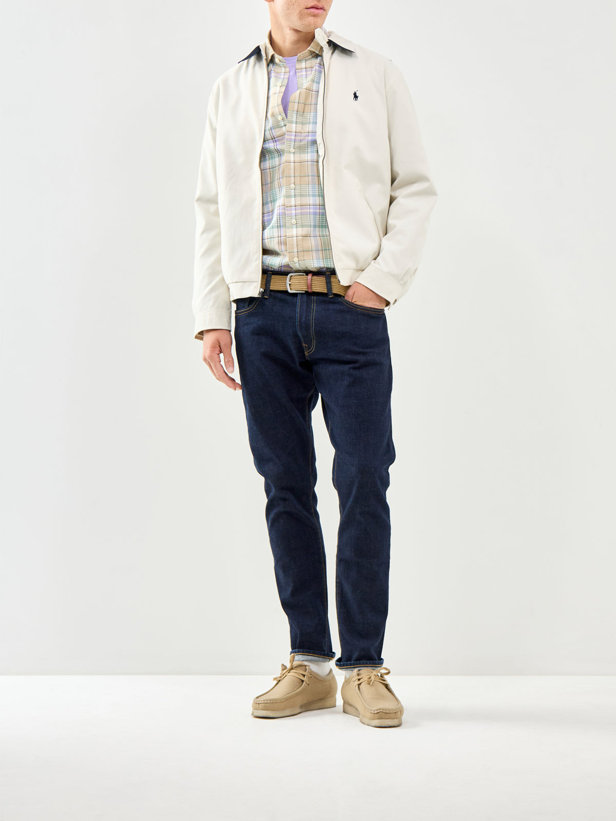 Classic Lined Windbreaker Cream