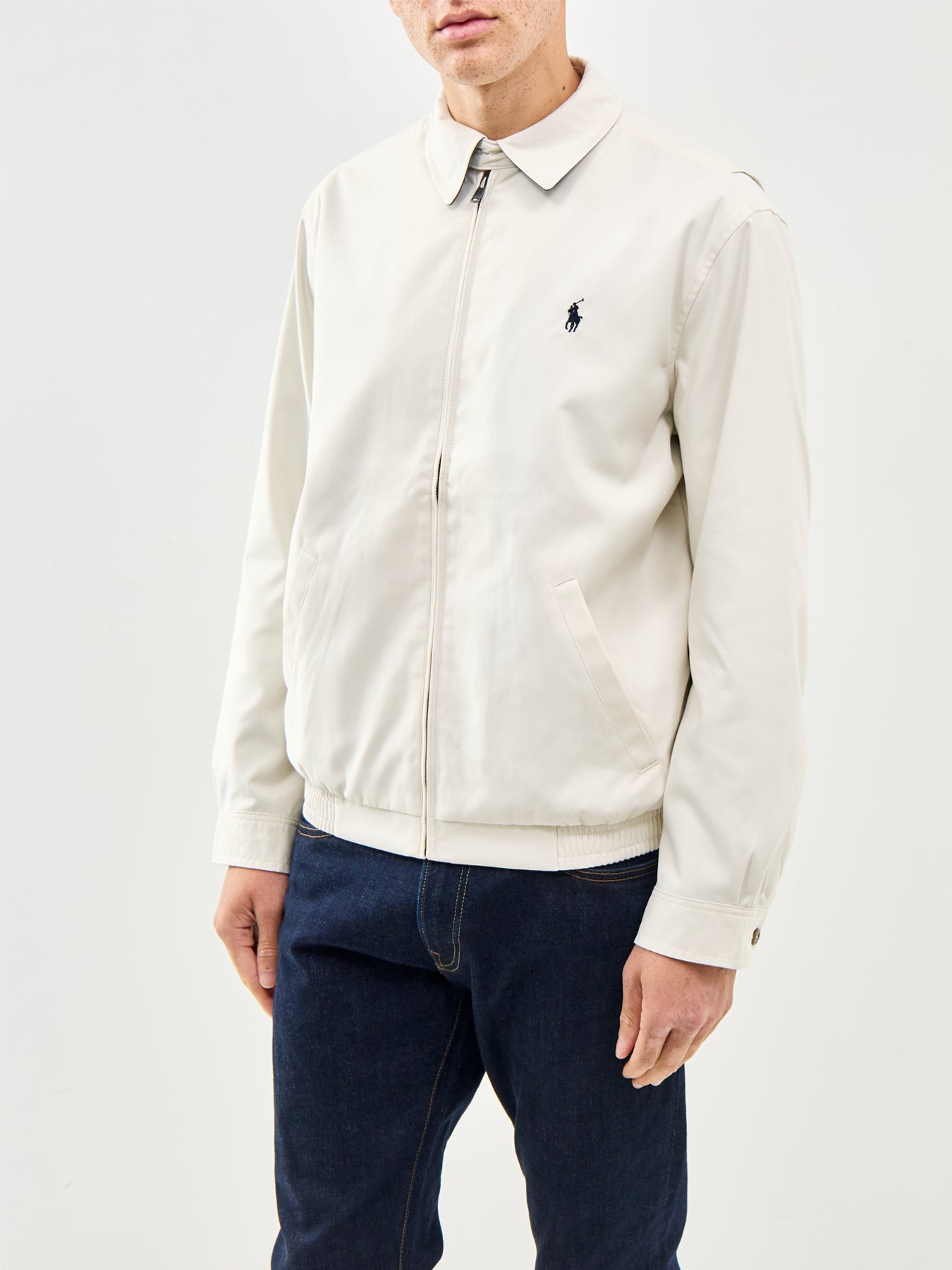 Classic Lined Windbreaker Cream