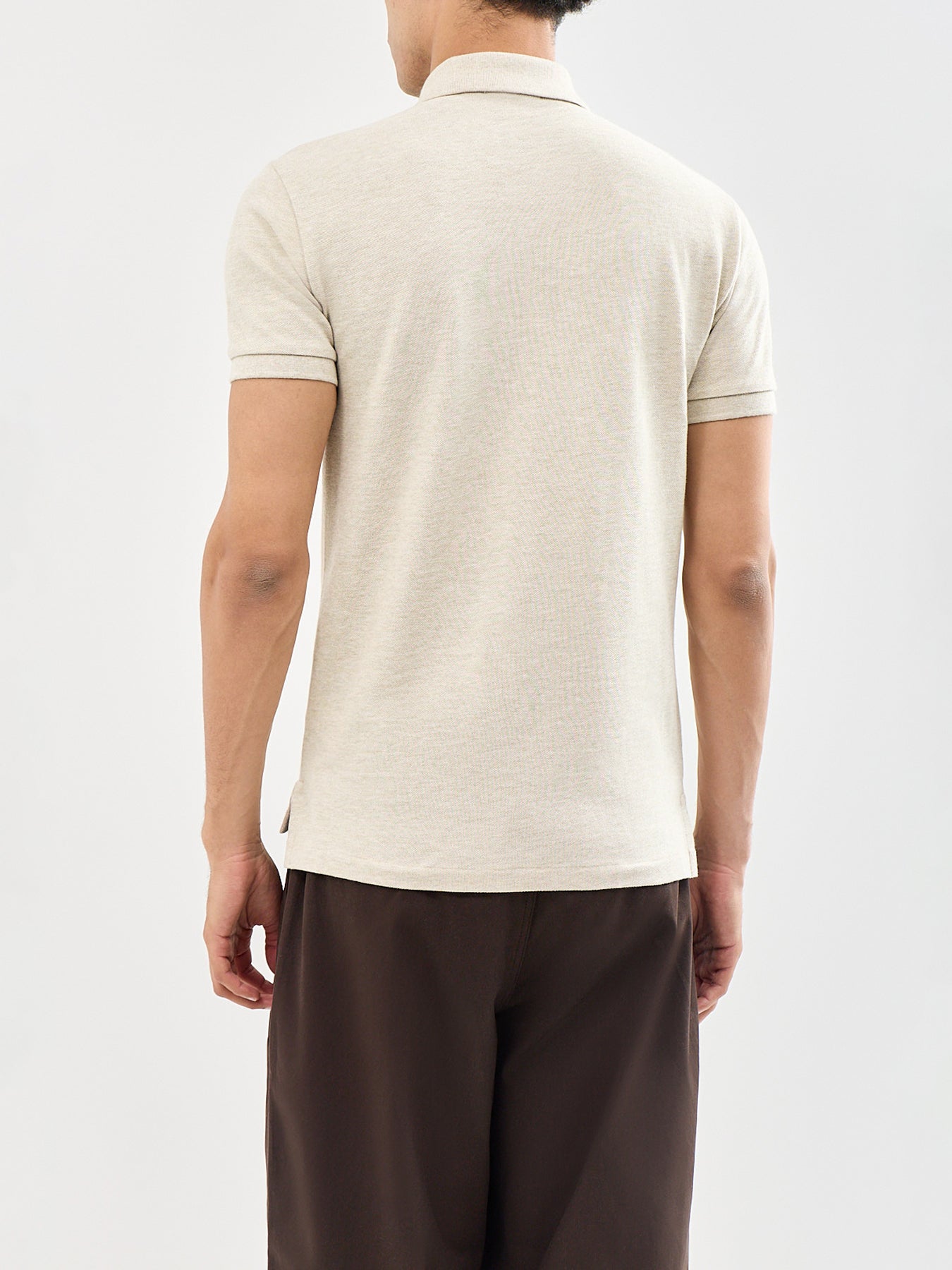 Slim Fit Polo Shirt Beige