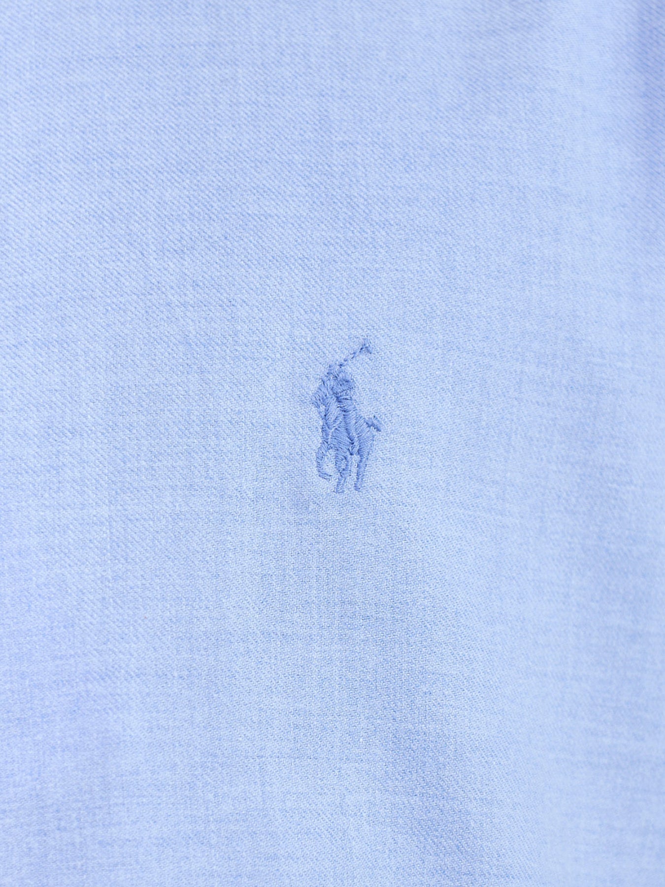 Custom Fit Brushed Cotton Shirt Blue