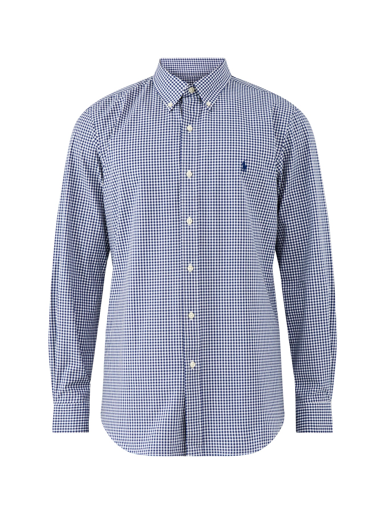 Custom Fit Poplin Stretch Gingham Shirt