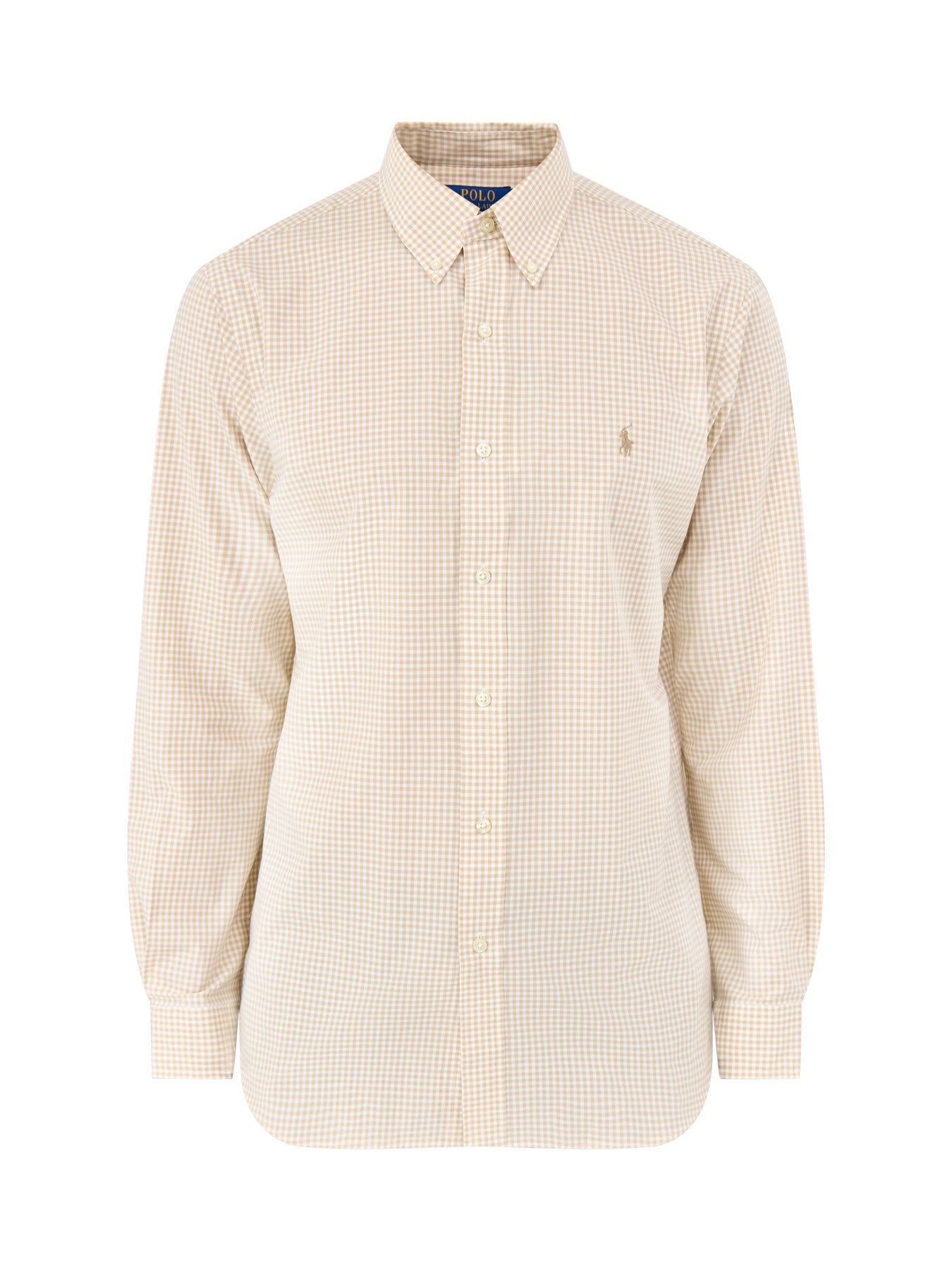 Custom Fit Poplin Stretch Gingham Shirt