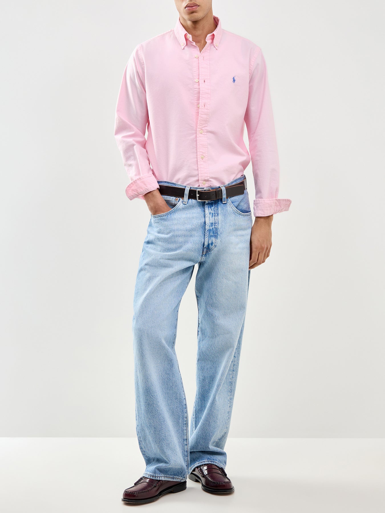 Custom Fit Oxford Shirt Pink