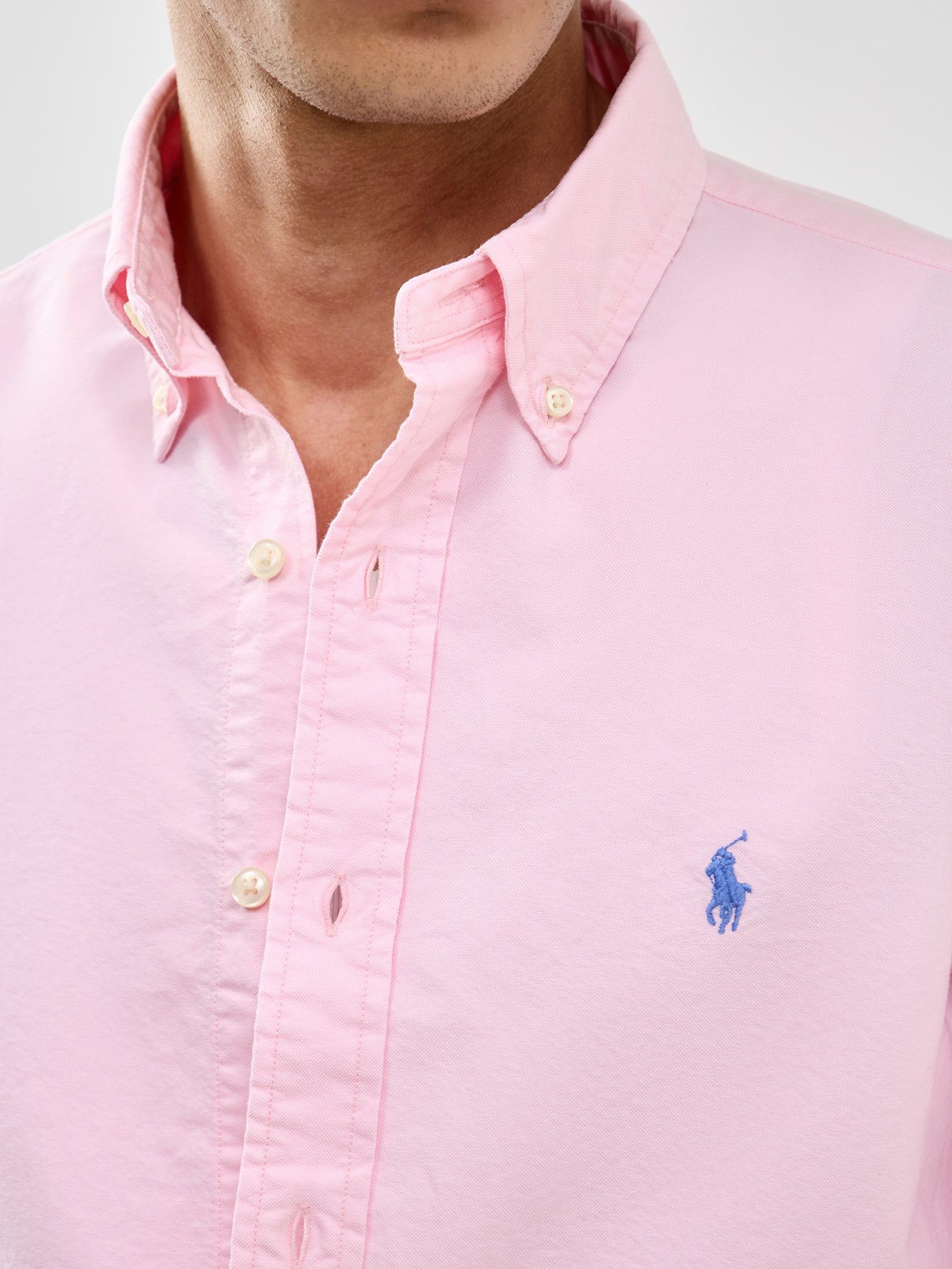Custom Fit Oxford Shirt Pink