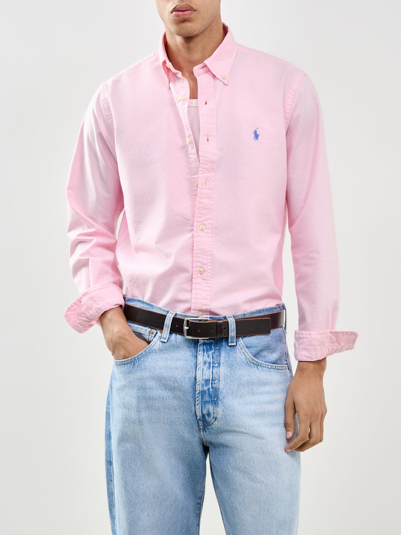 Custom Fit Oxford Shirt Pink