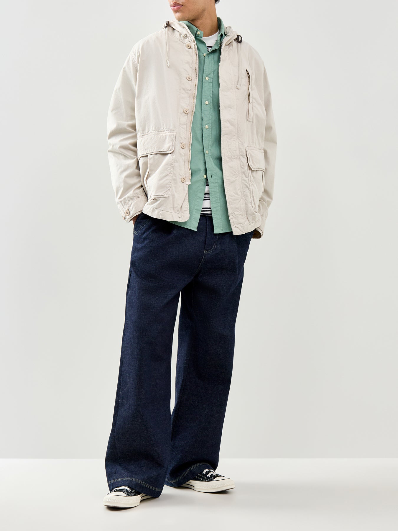 Custom Fit Oxford Shirt Green