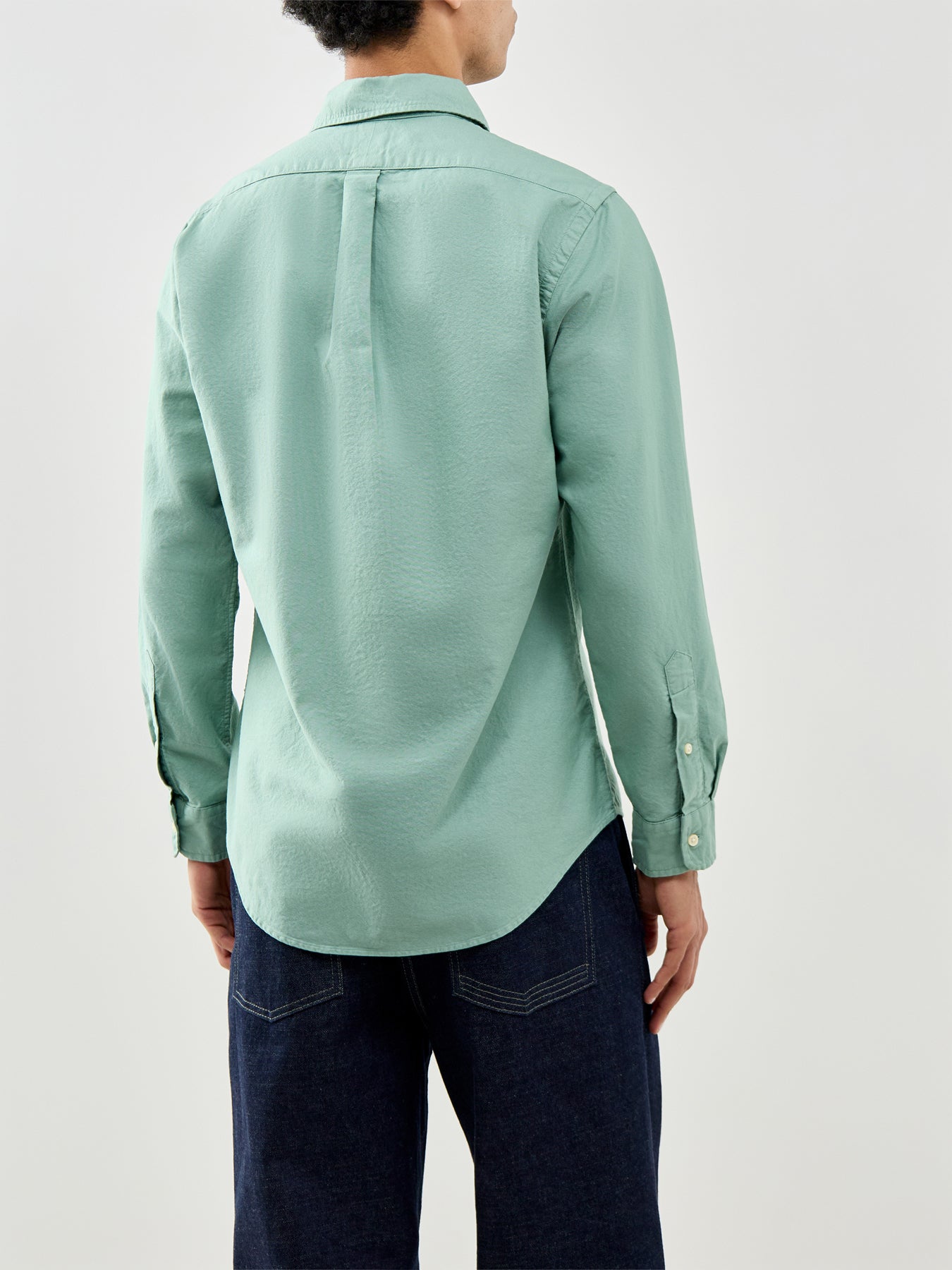 Custom Fit Oxford Shirt Green