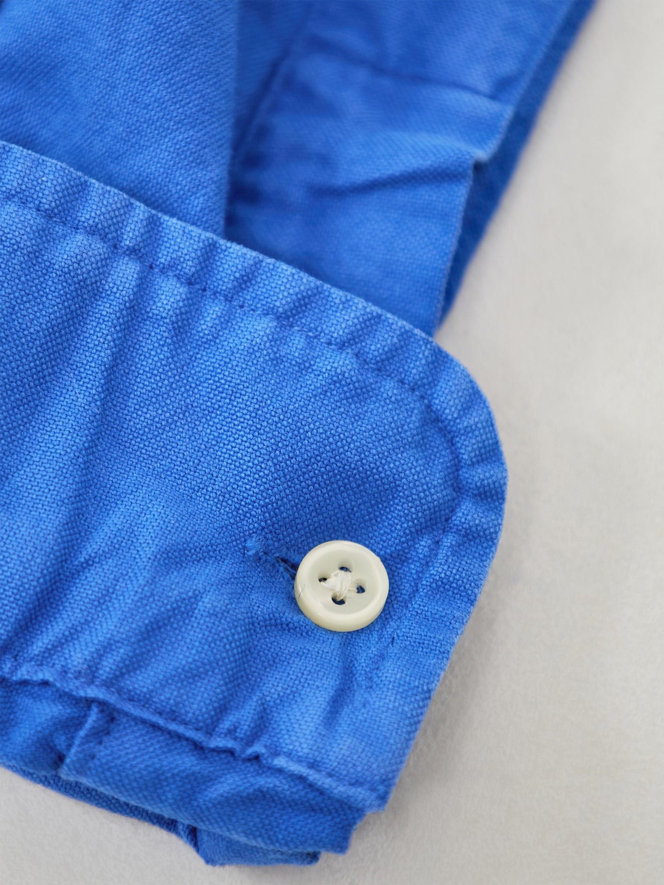 Custom Fit Oxford Shirt Blue